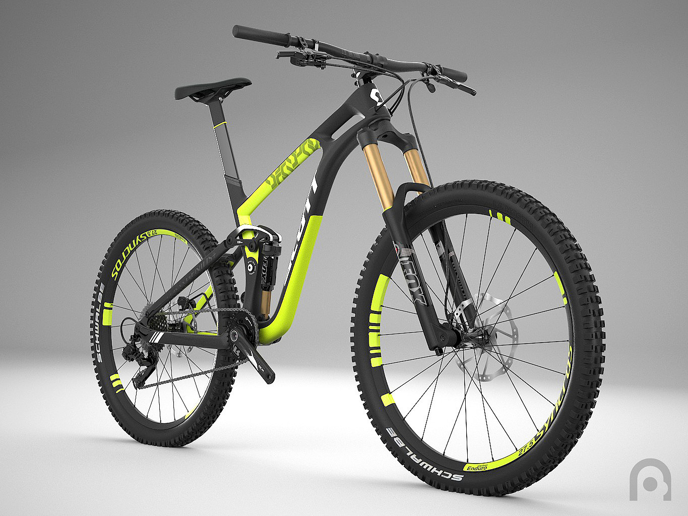 3D modeling，Render，Mountain Bike，