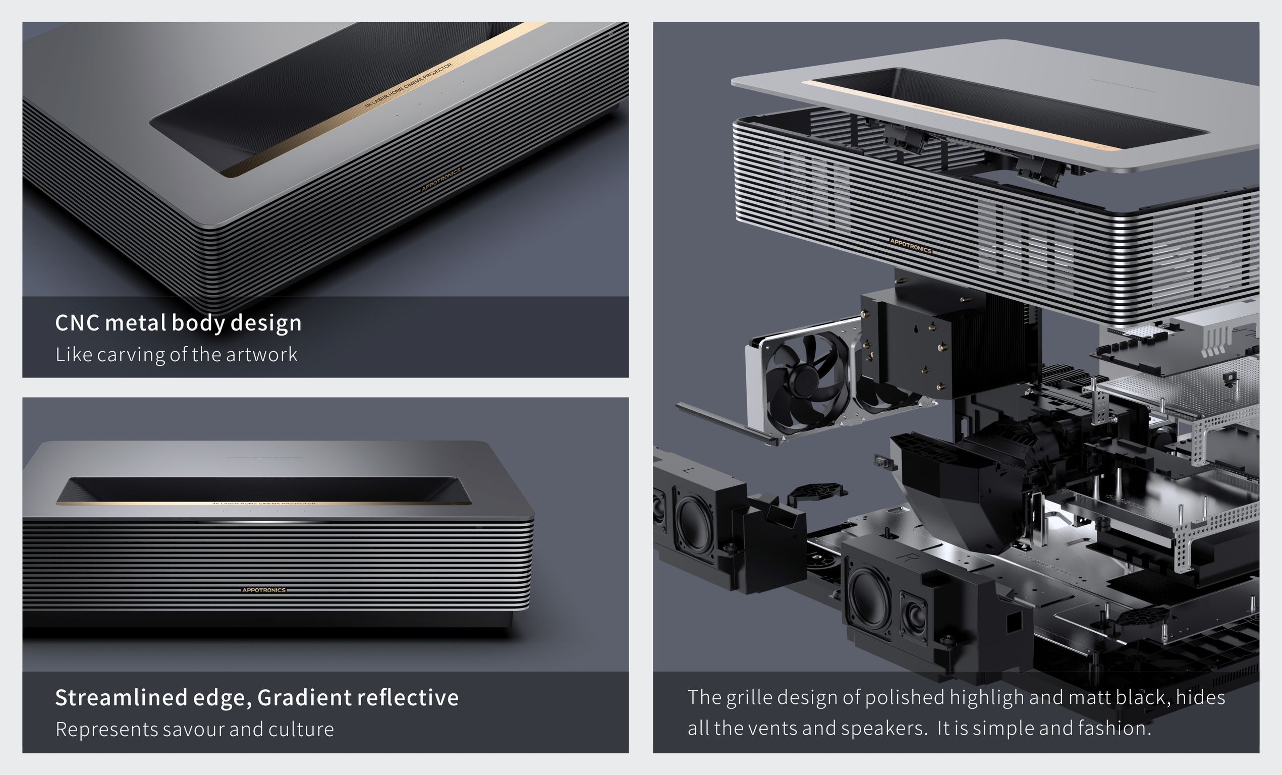 2021 red dot product design award，Projector，Cinema Projector D30，