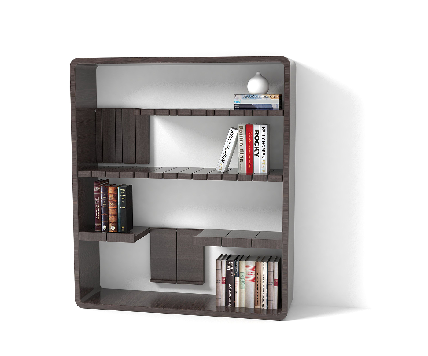 Keyboard bookshelf，Bookshelf design，