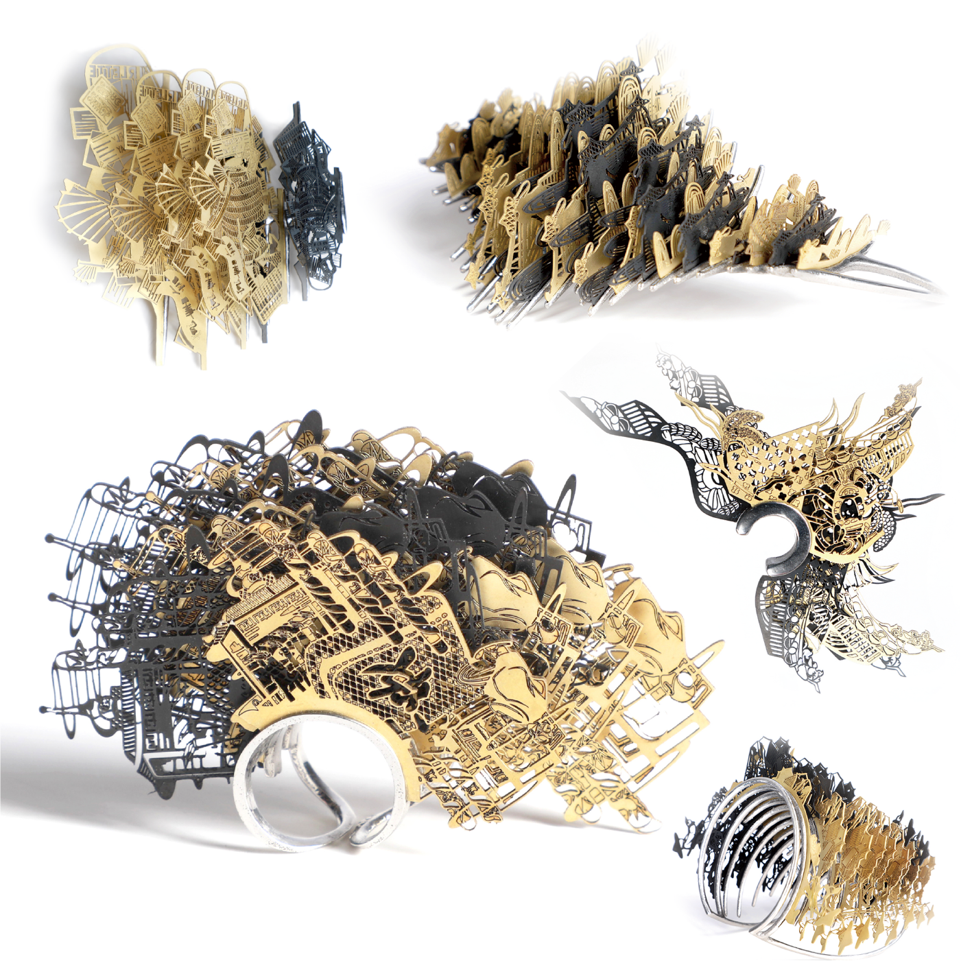 Overseas Chinese approval，Over time，Chaozhou gold lacquer wood carving，jewelry，Art installation，Graduation exhibition，