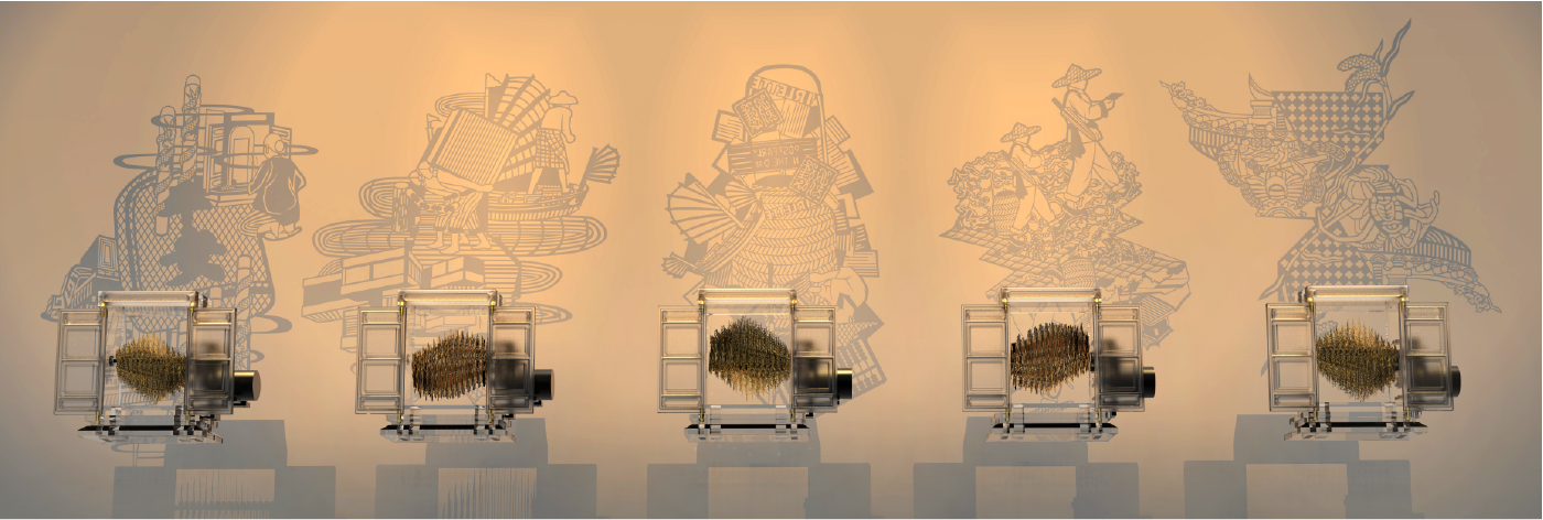 Overseas Chinese approval，Over time，Chaozhou gold lacquer wood carving，jewelry，Art installation，Graduation exhibition，