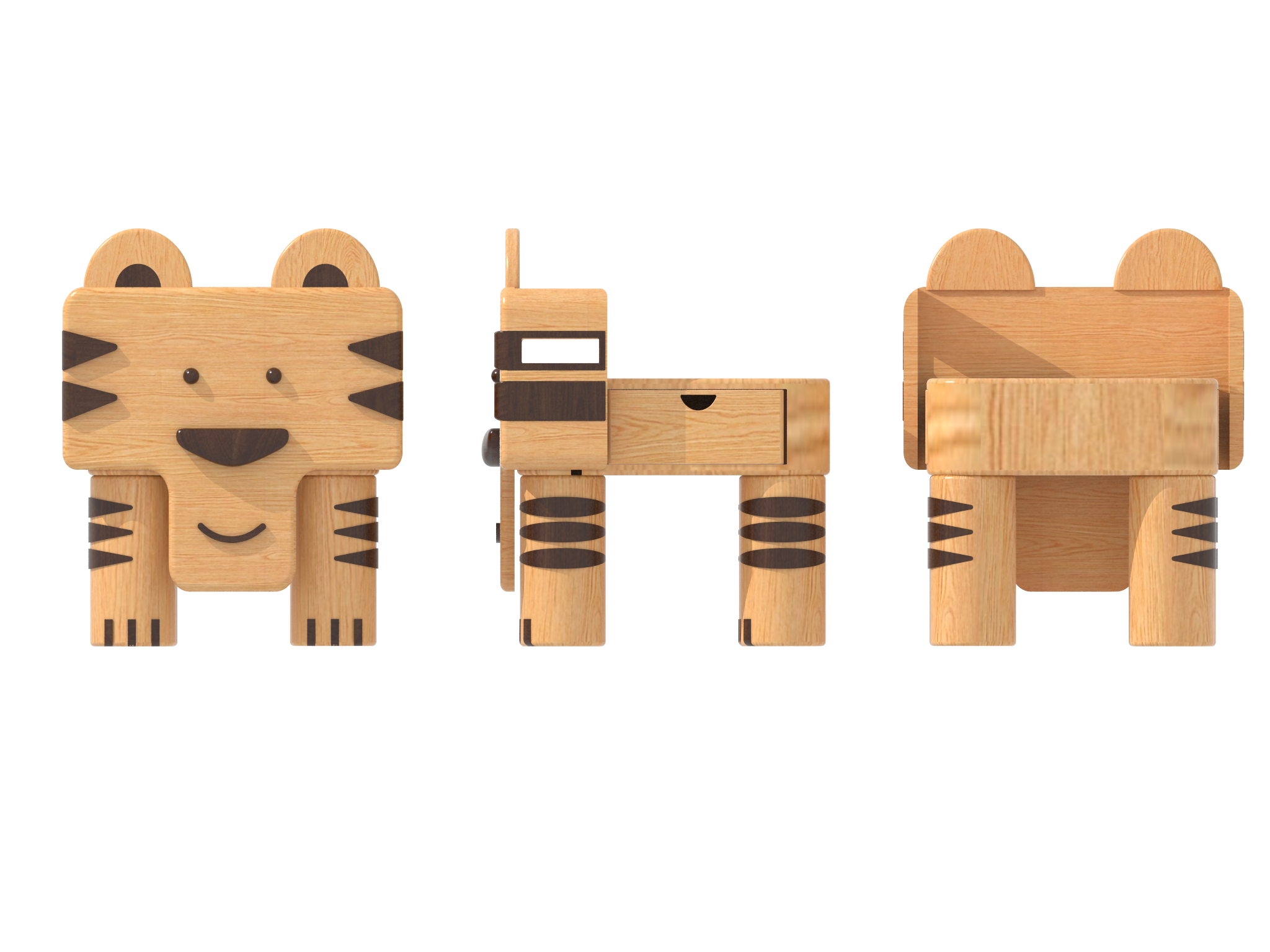 Children's chair design，