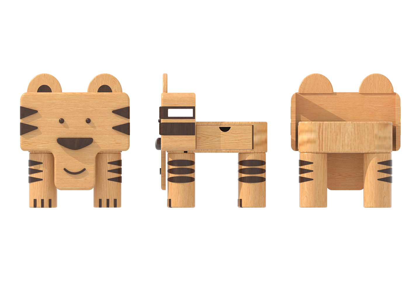 Children's chair design，