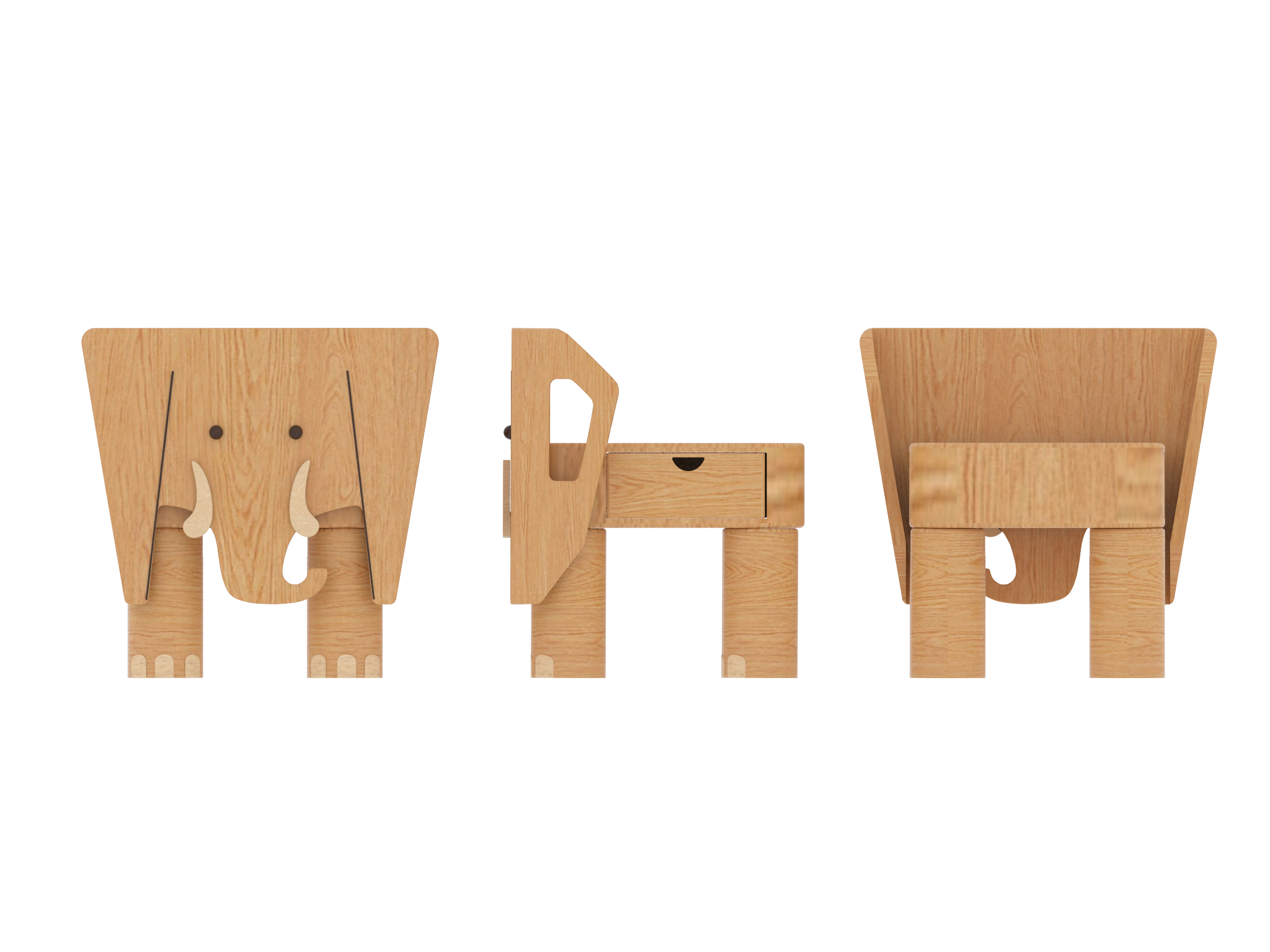 Children's chair design，