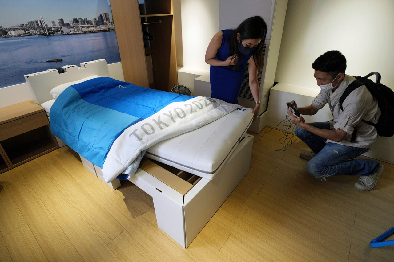 Cardboard bed，Olympic Games，sustainable development，