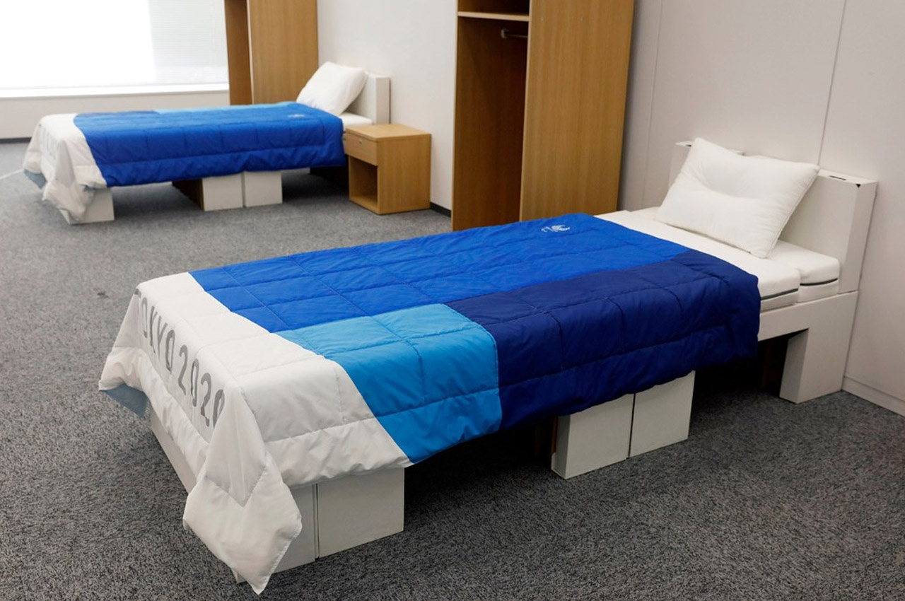 Cardboard bed，Olympic Games，sustainable development，