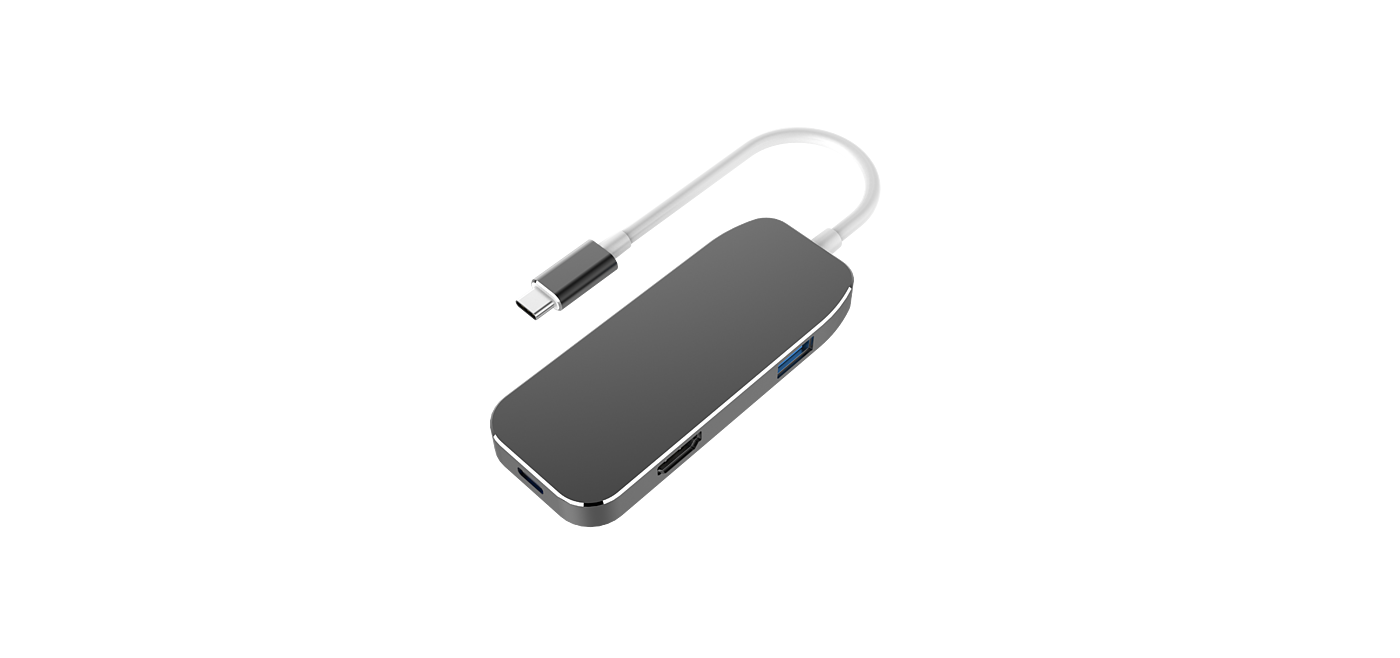 The multi-functional adapter product has been opened，