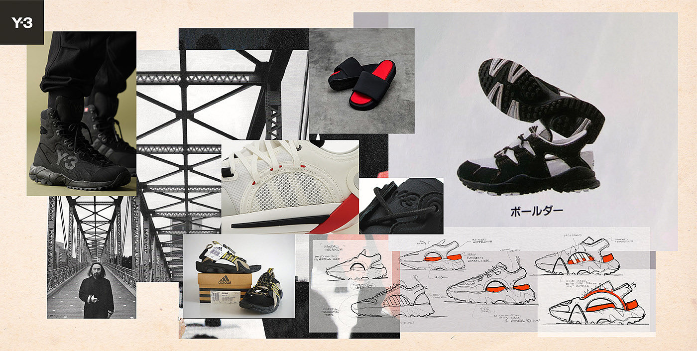 Y-3，Sandals，adidas，Net cloth，Notoma Sandal，