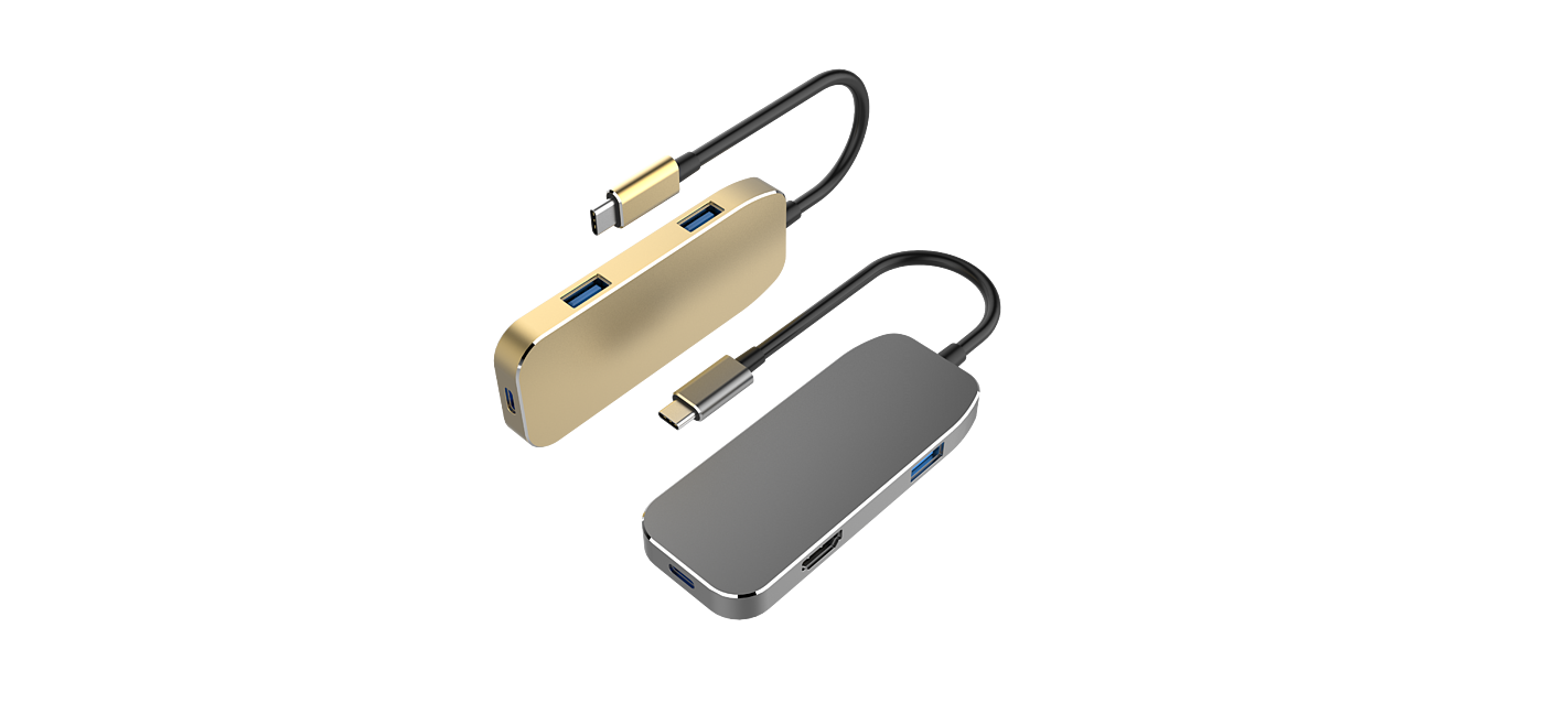 The multi-functional adapter product has been opened，