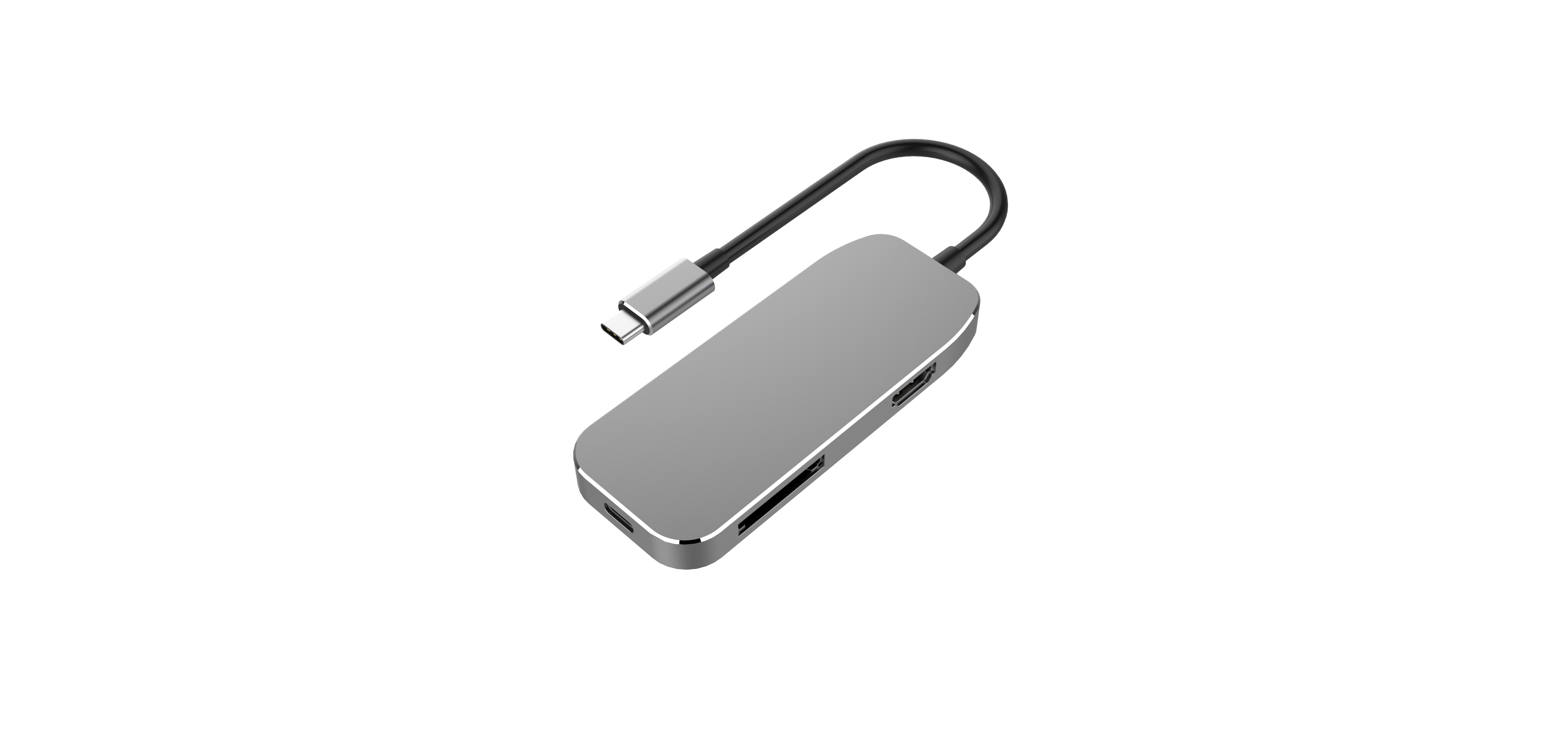 The multi-functional adapter product has been opened，