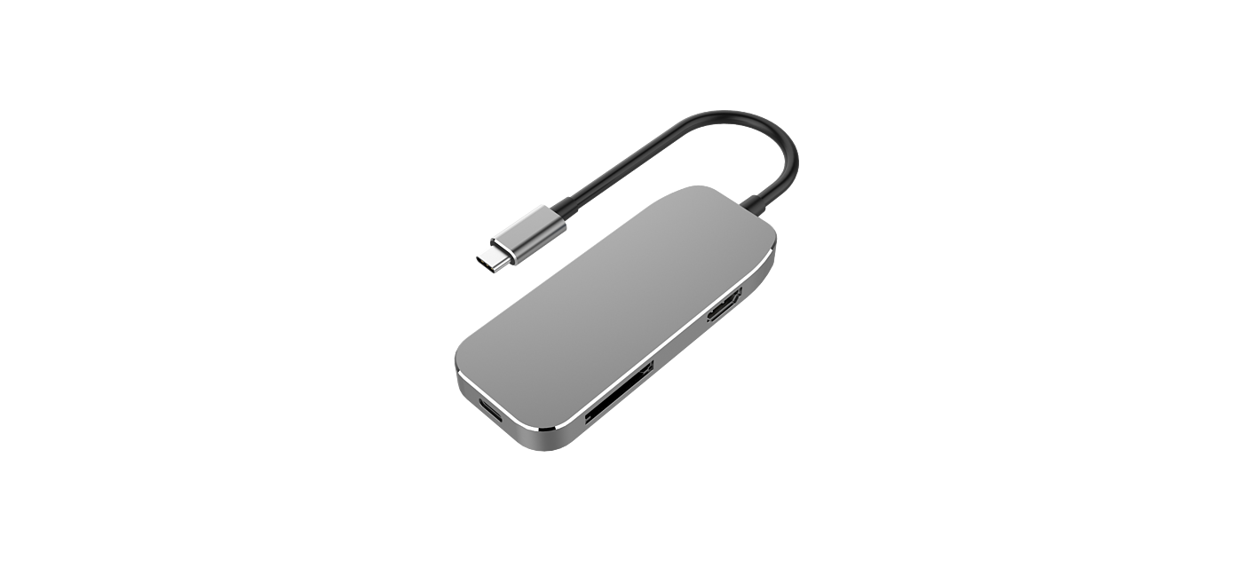 The multi-functional adapter product has been opened，