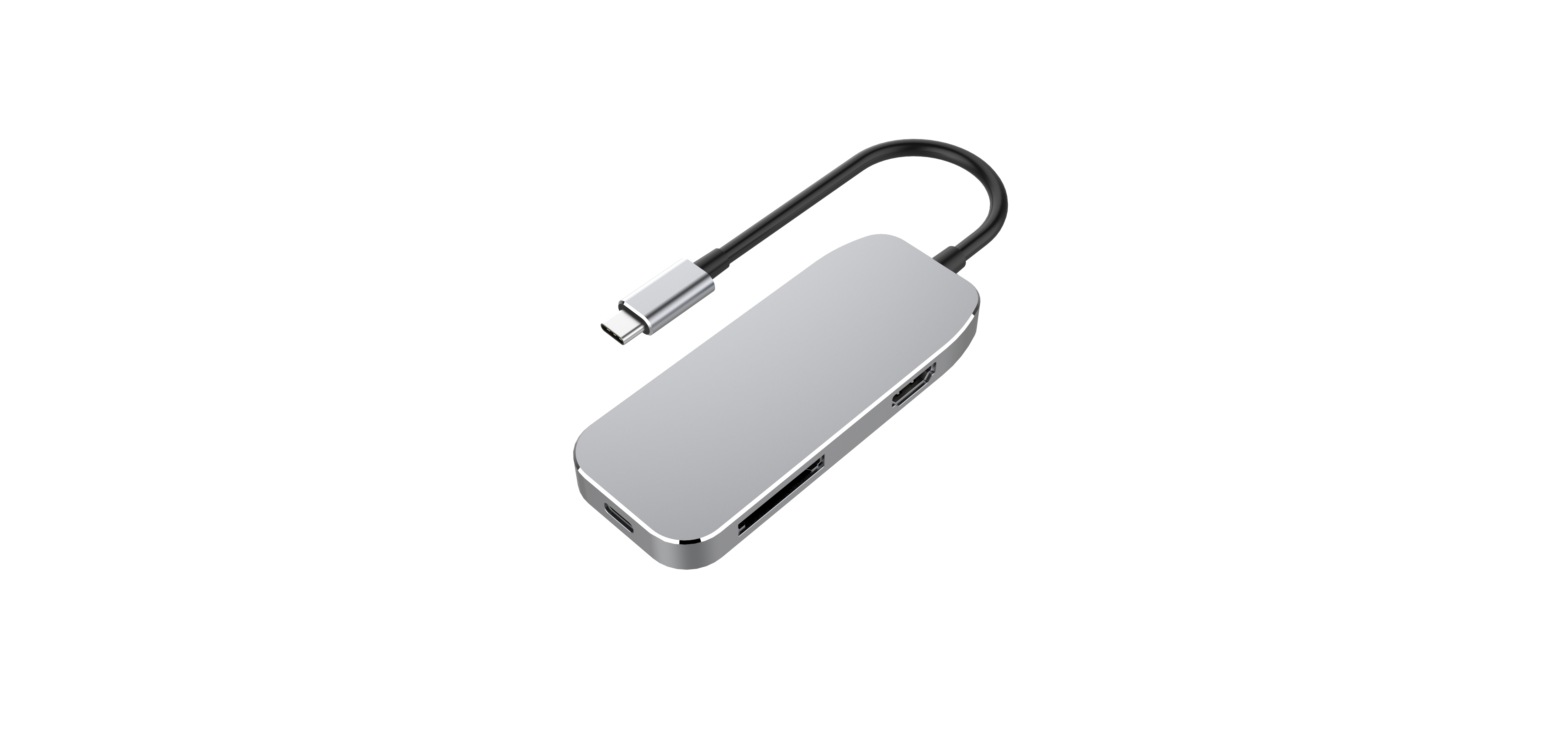 The multi-functional adapter product has been opened，