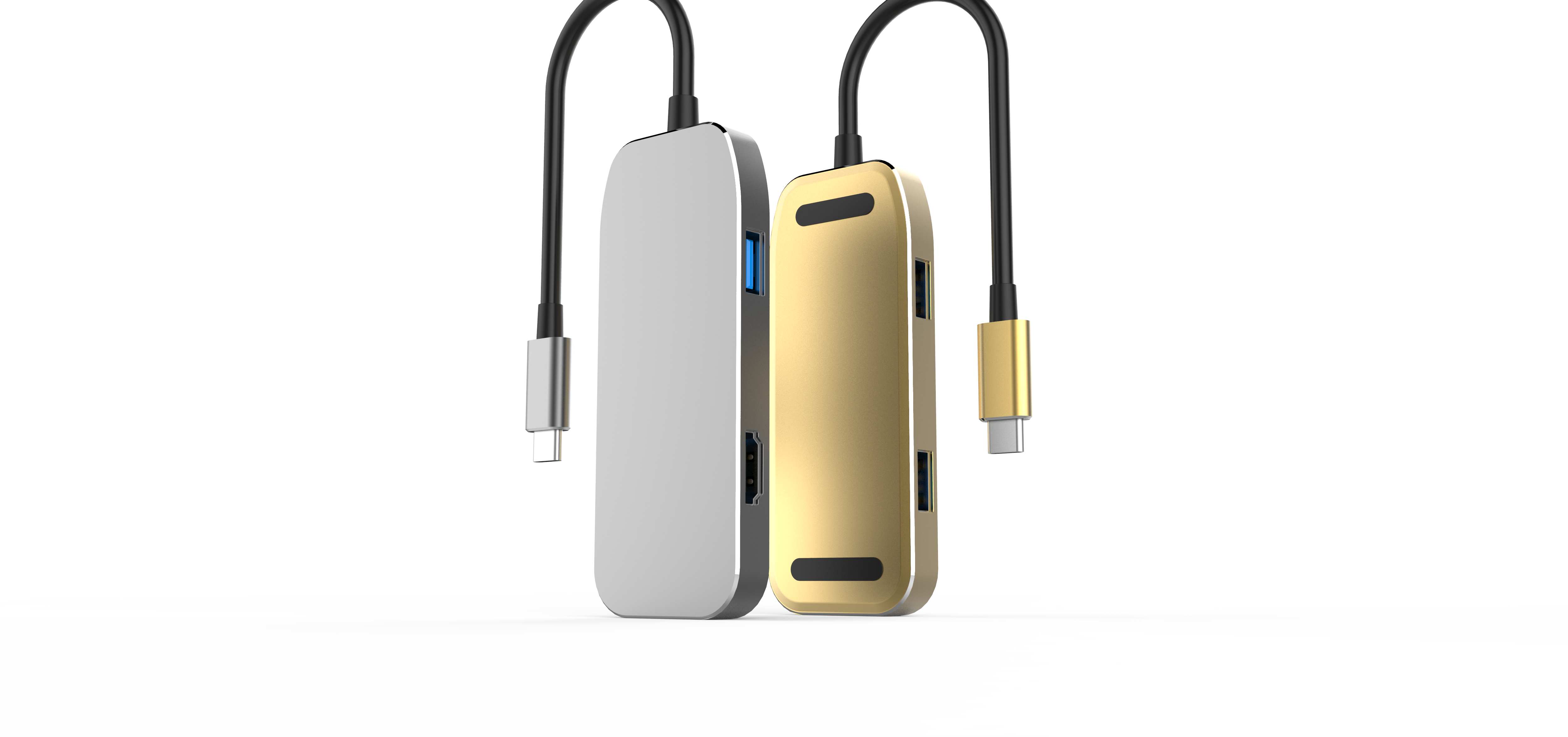 The multi-functional adapter product has been opened，