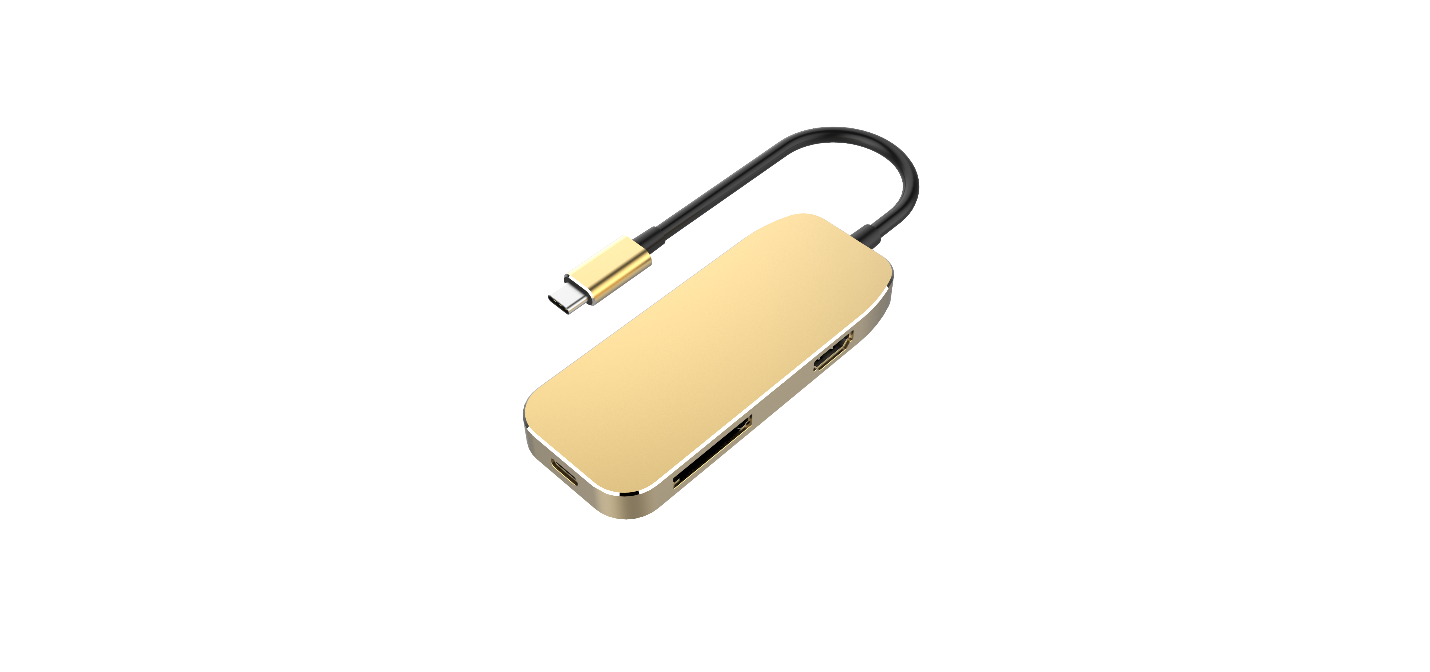 The multi-functional adapter product has been opened，