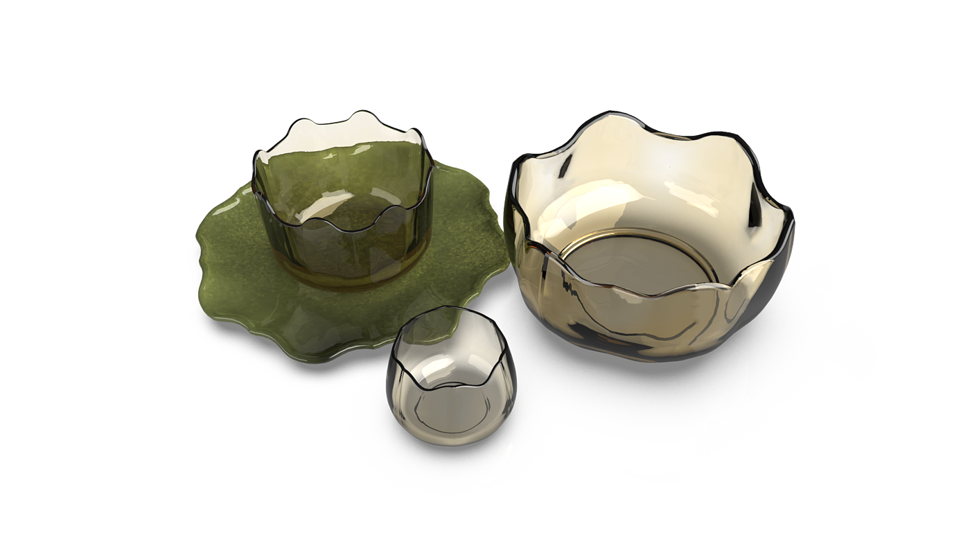 tableware，Lotus，
