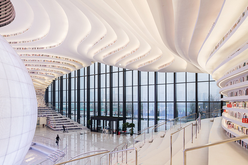 Architecture，Interior design，library，