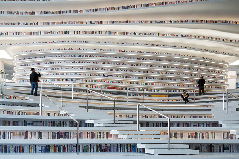 Architecture，Interior design，library，