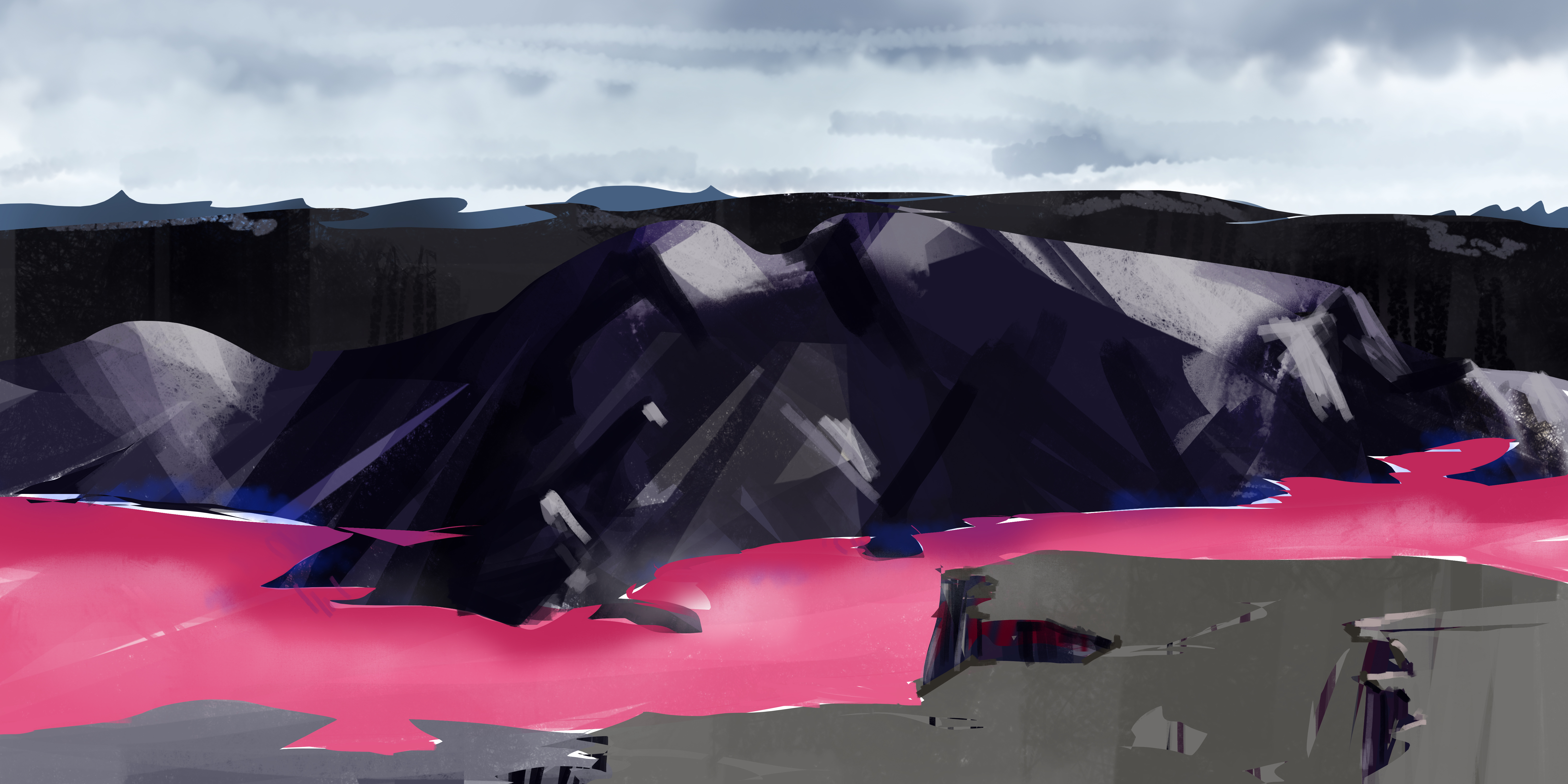 conceptual design，airship，robot，Original painting，