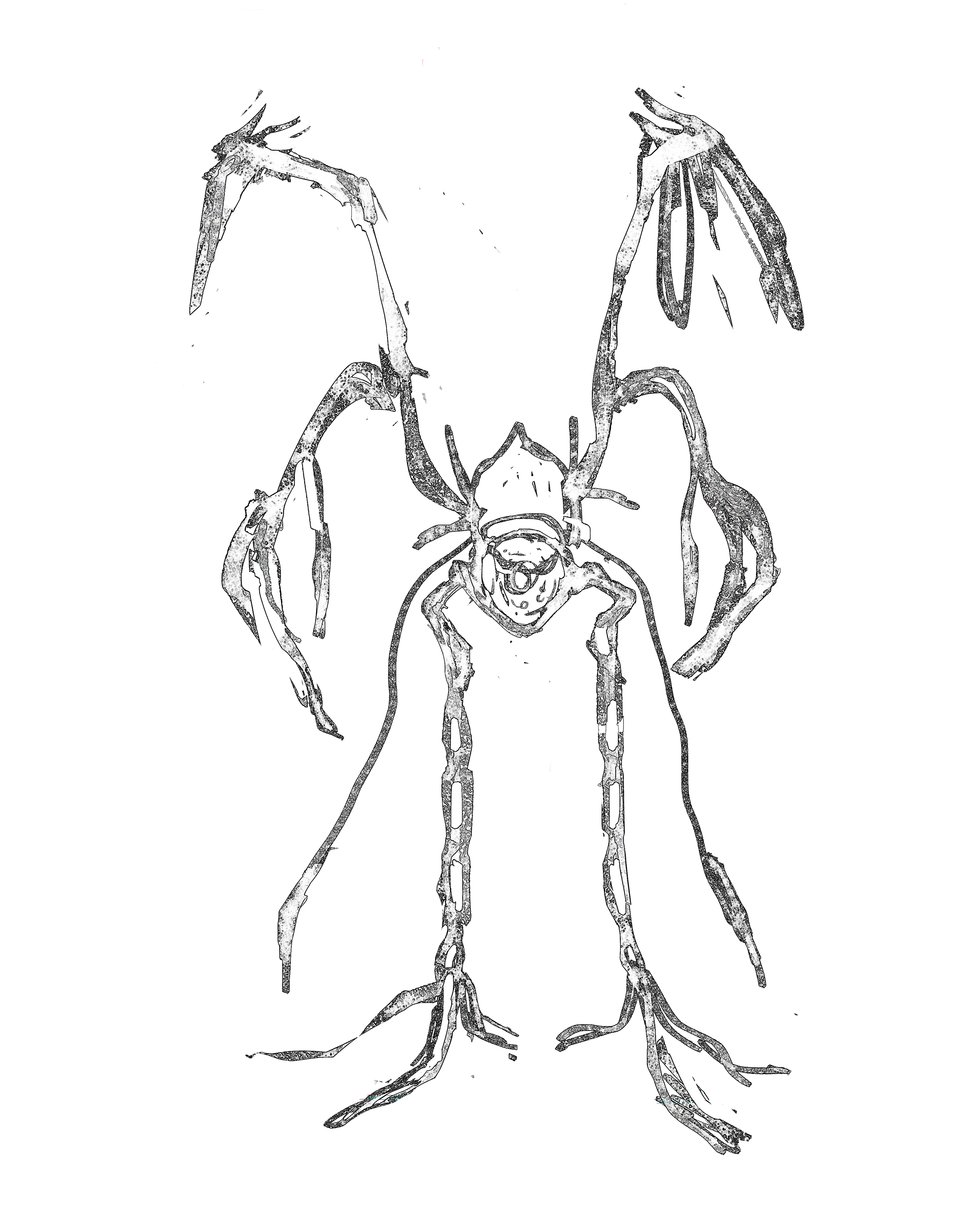 conceptual design，airship，robot，Original painting，