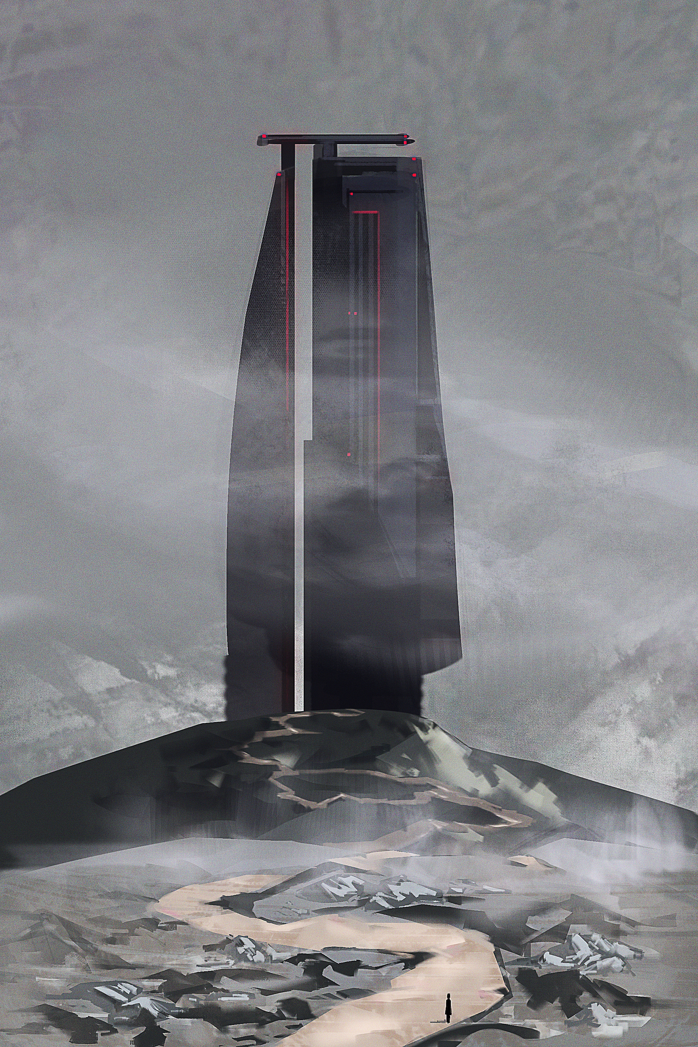 conceptual design，airship，robot，Original painting，