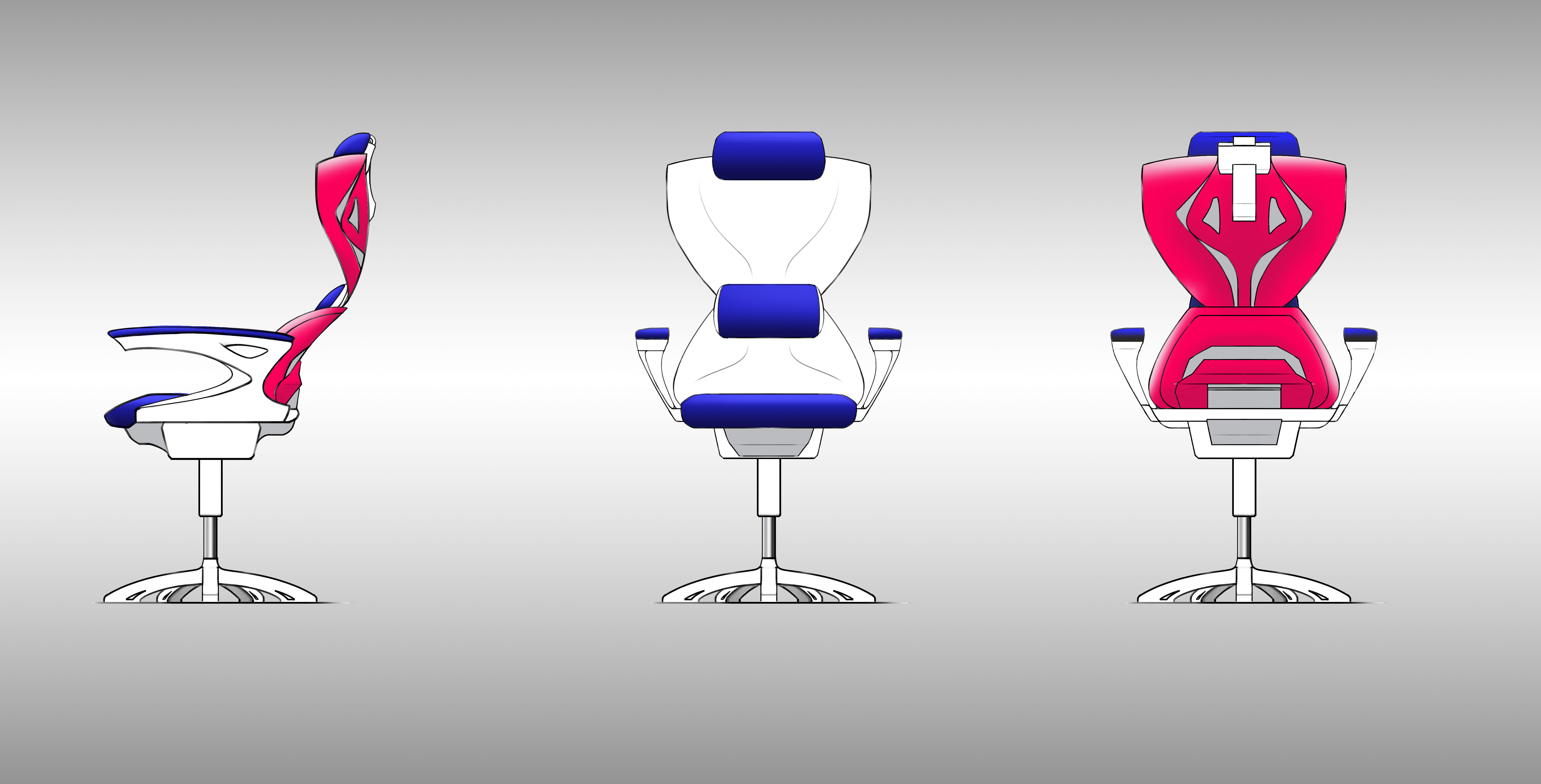 chair，Office chair，modelling，sketch，