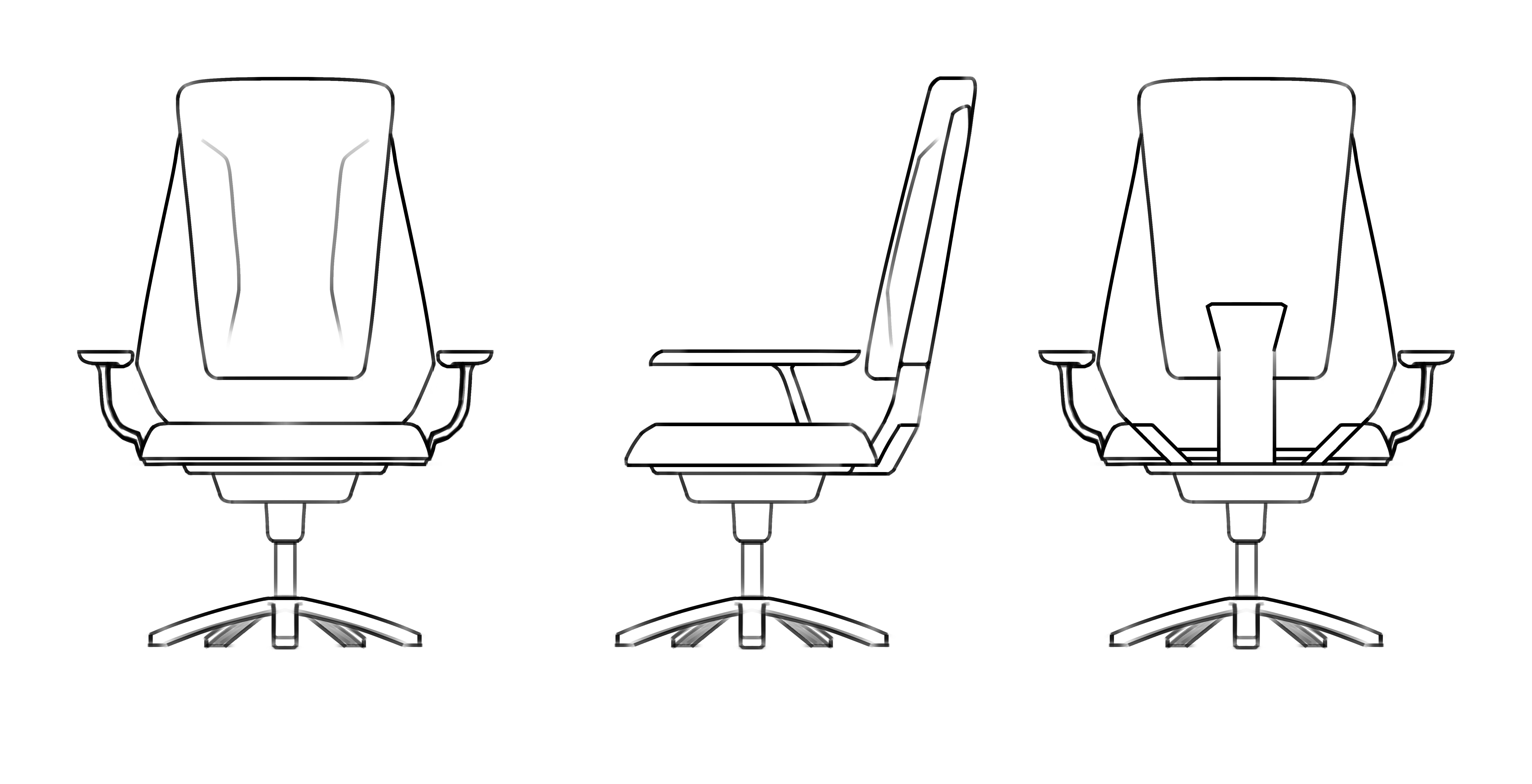 chair，Office chair，modelling，sketch，