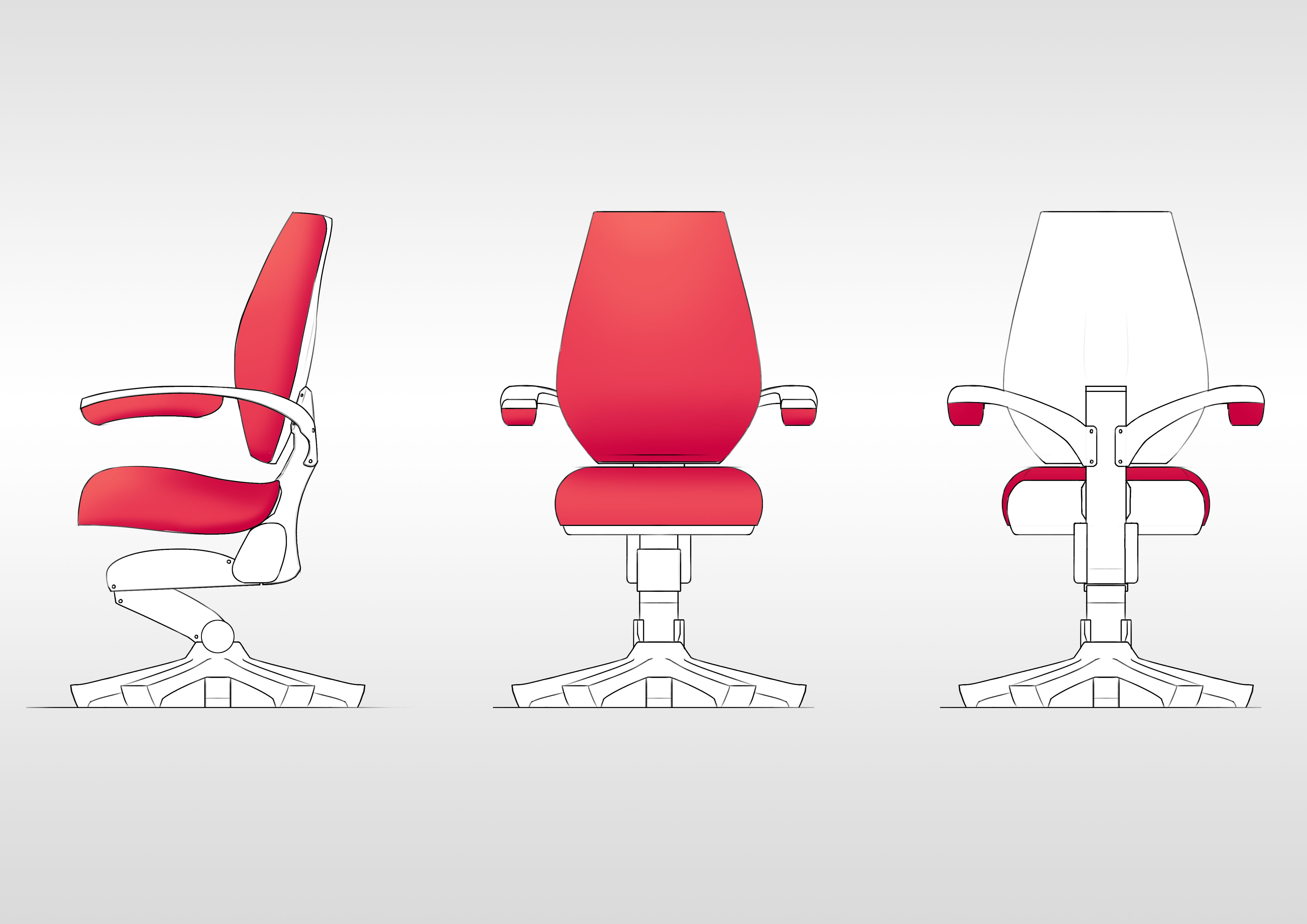 chair，Office chair，modelling，sketch，