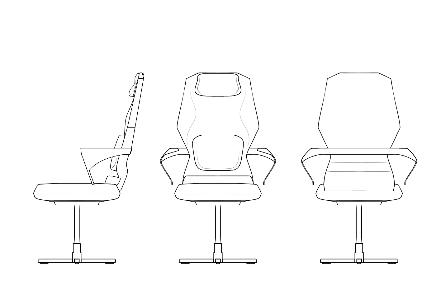 chair，Office chair，modelling，sketch，