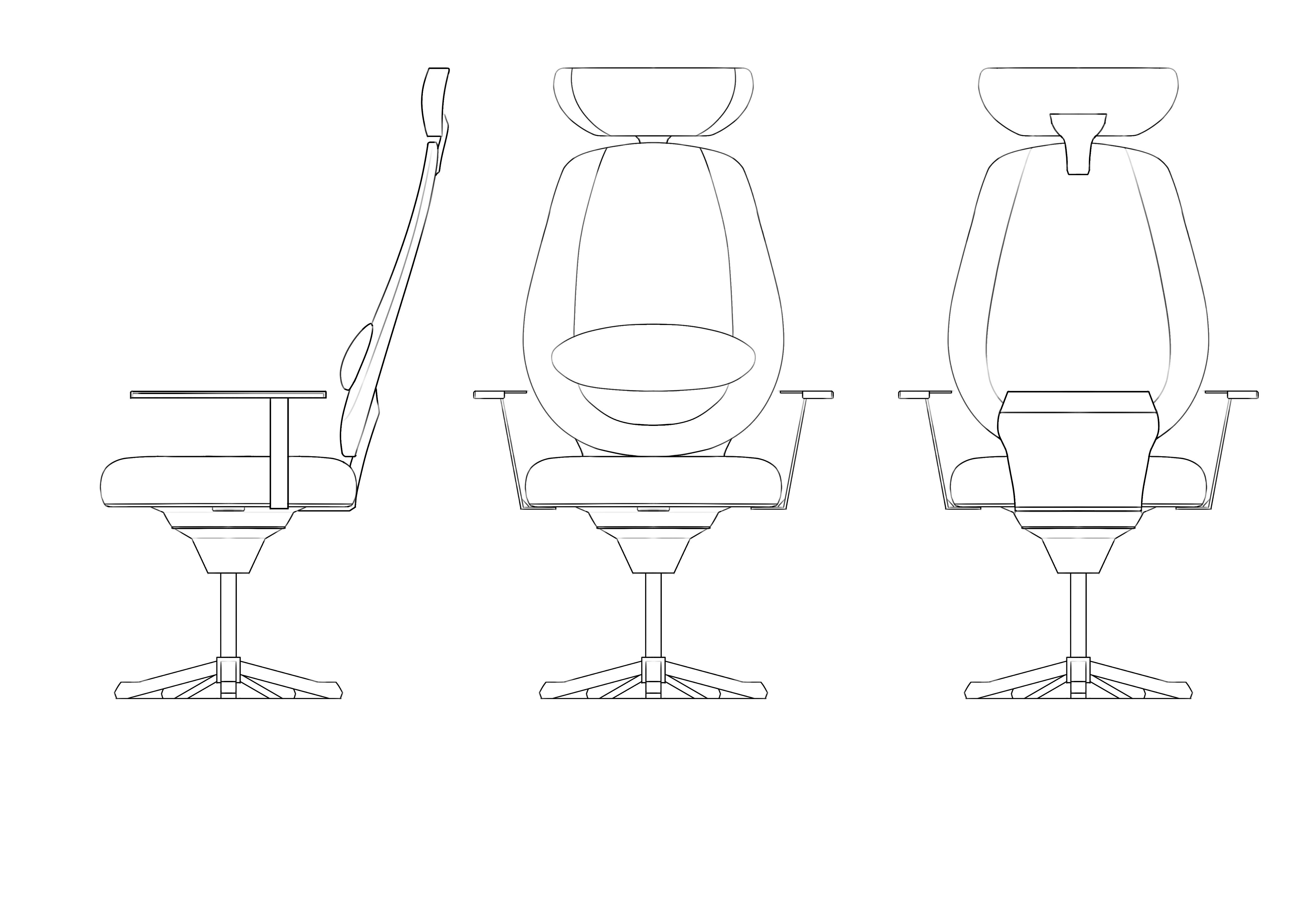 chair，Office chair，modelling，sketch，
