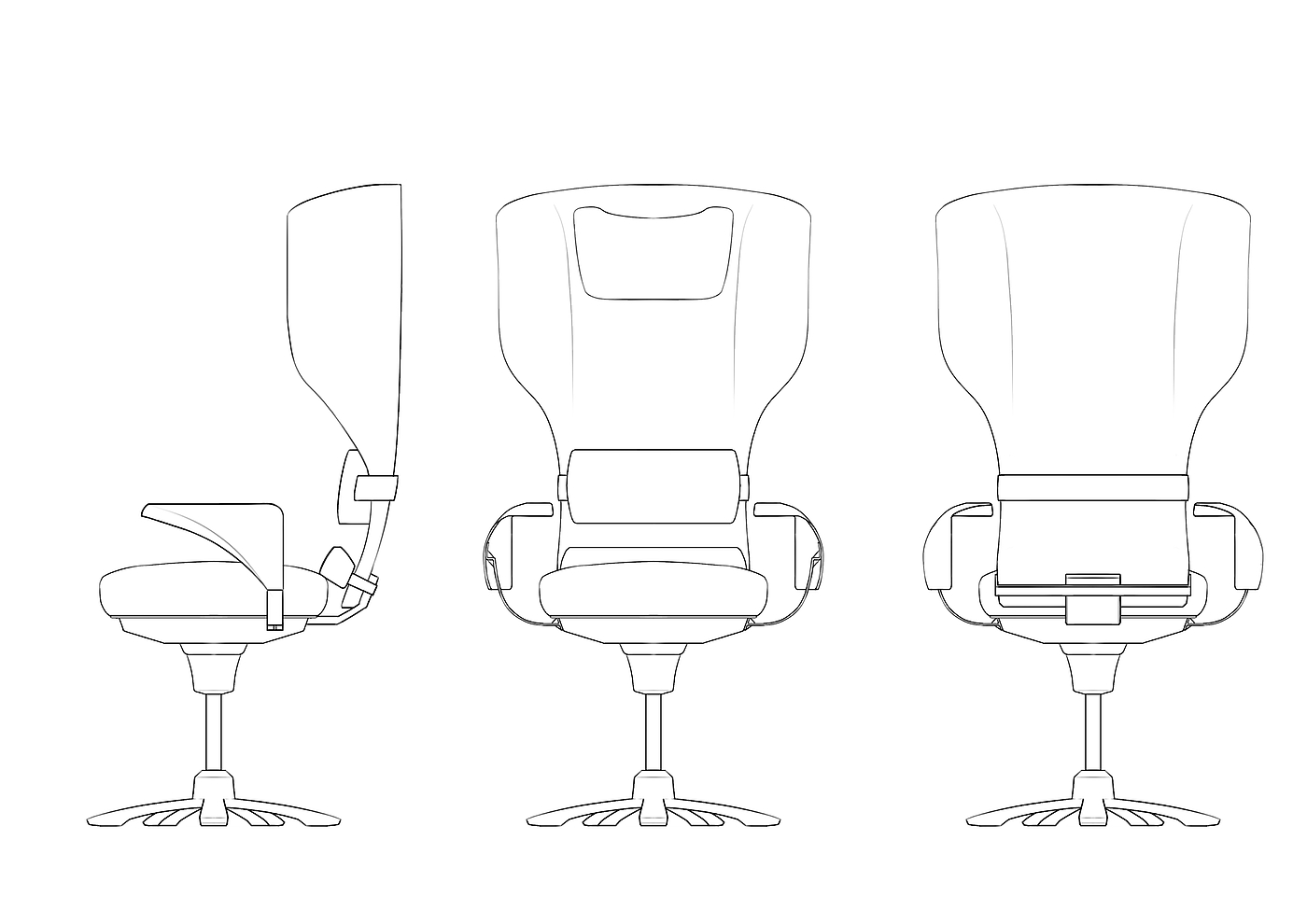 chair，Office chair，modelling，sketch，