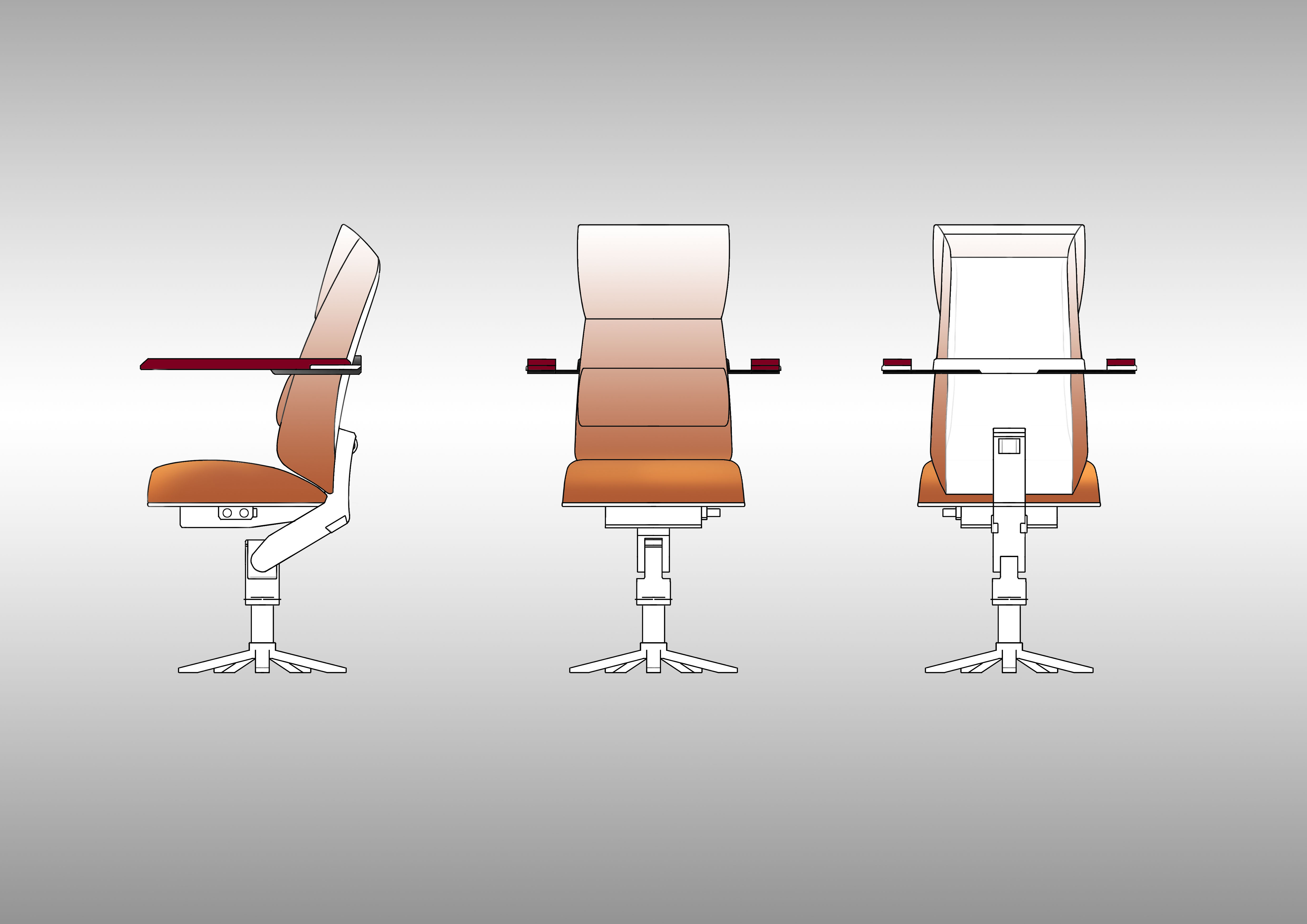 chair，Office chair，modelling，sketch，