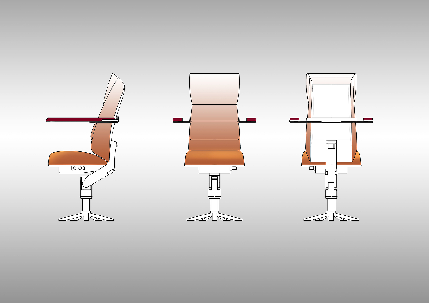chair，Office chair，modelling，sketch，