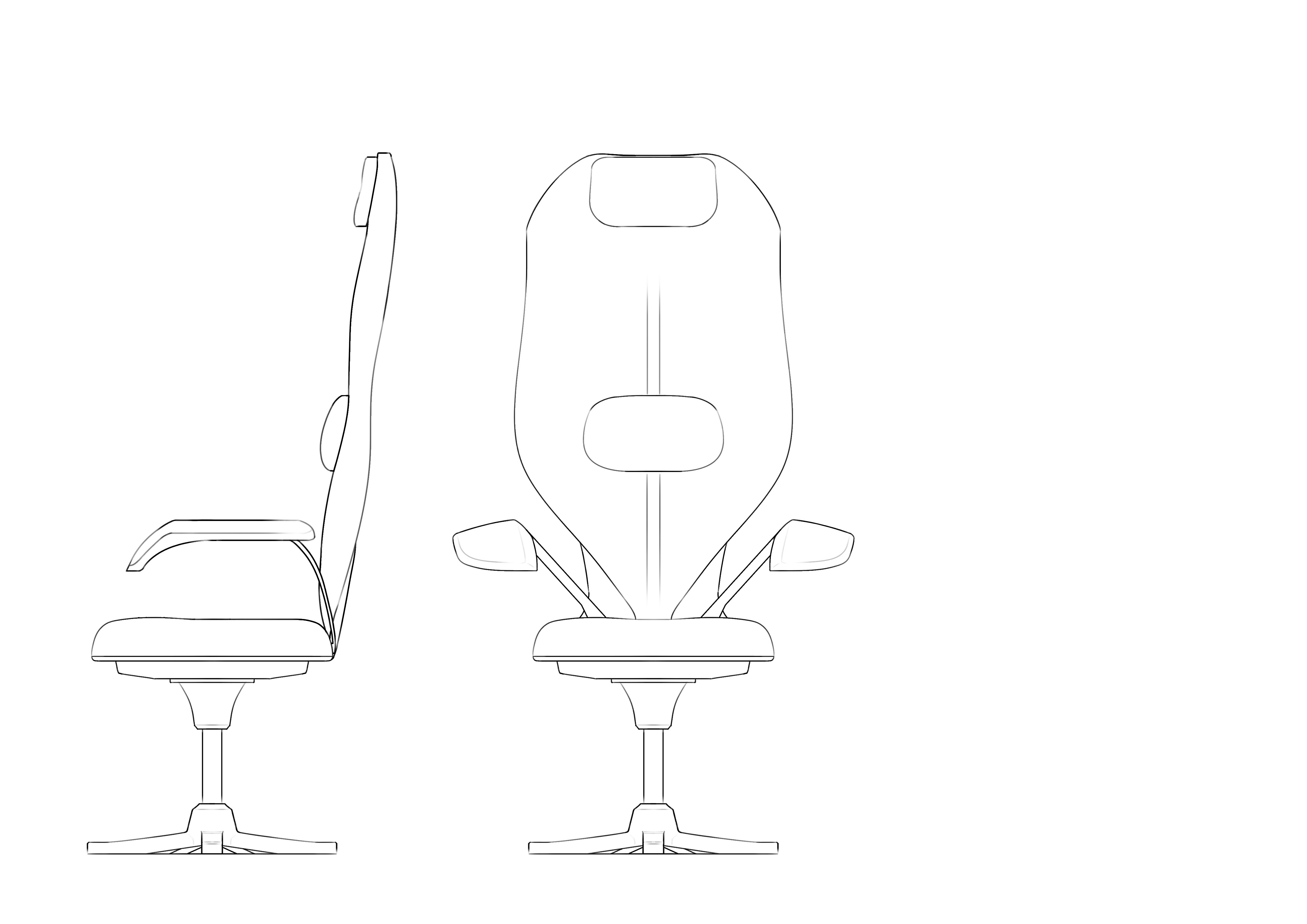 chair，Office chair，modelling，sketch，
