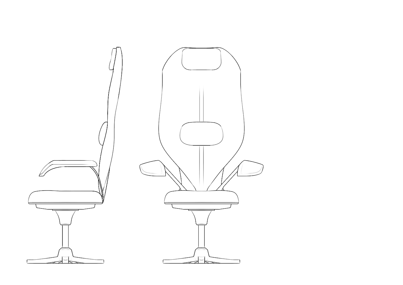 chair，Office chair，modelling，sketch，