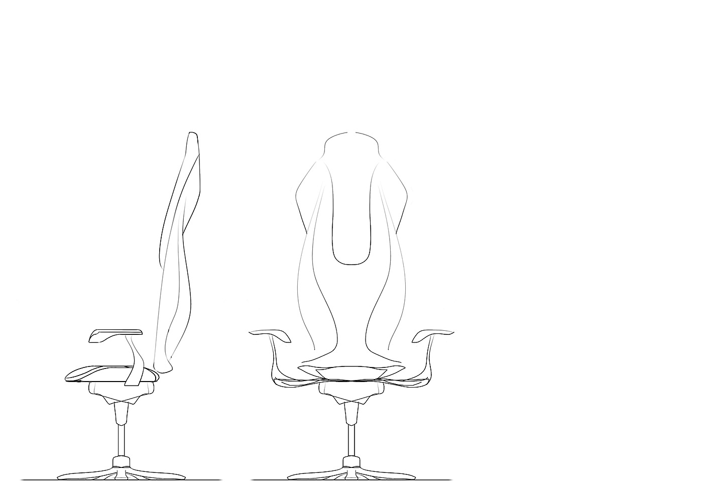 chair，Office chair，modelling，sketch，