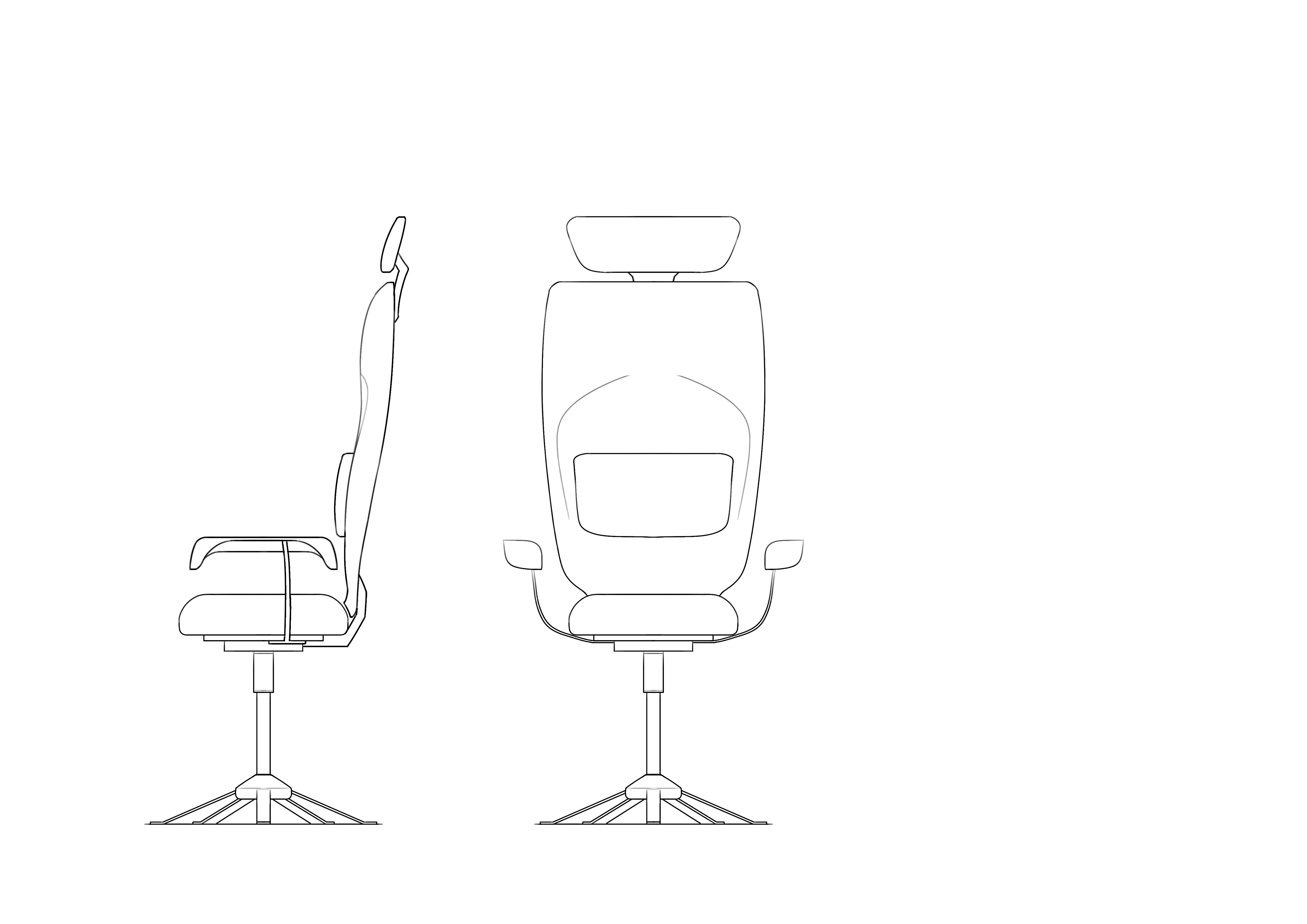 chair，Office chair，modelling，sketch，