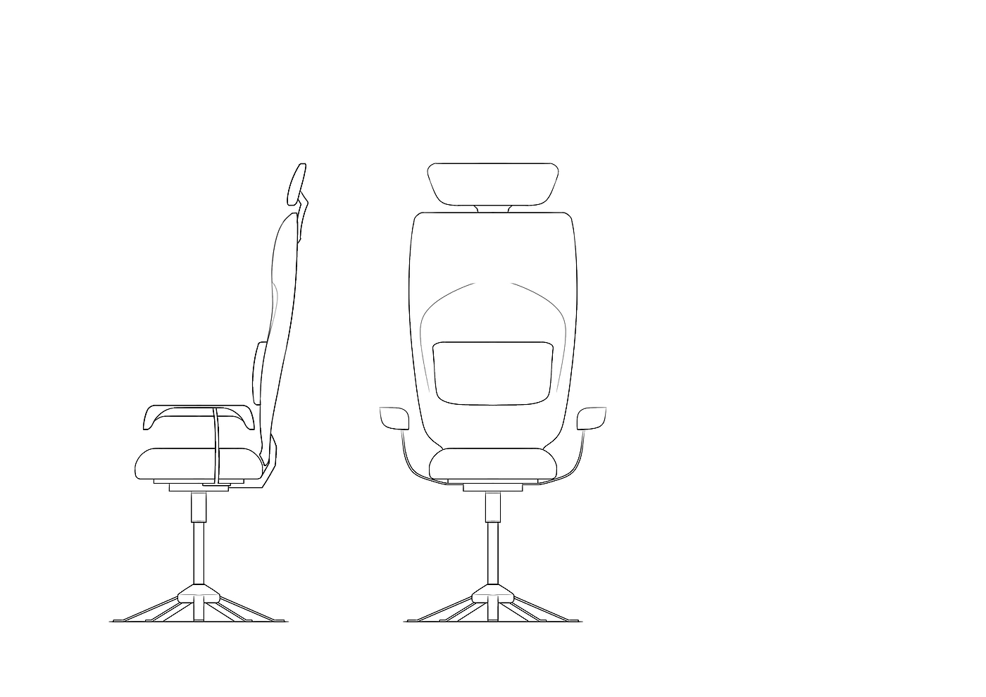 chair，Office chair，modelling，sketch，