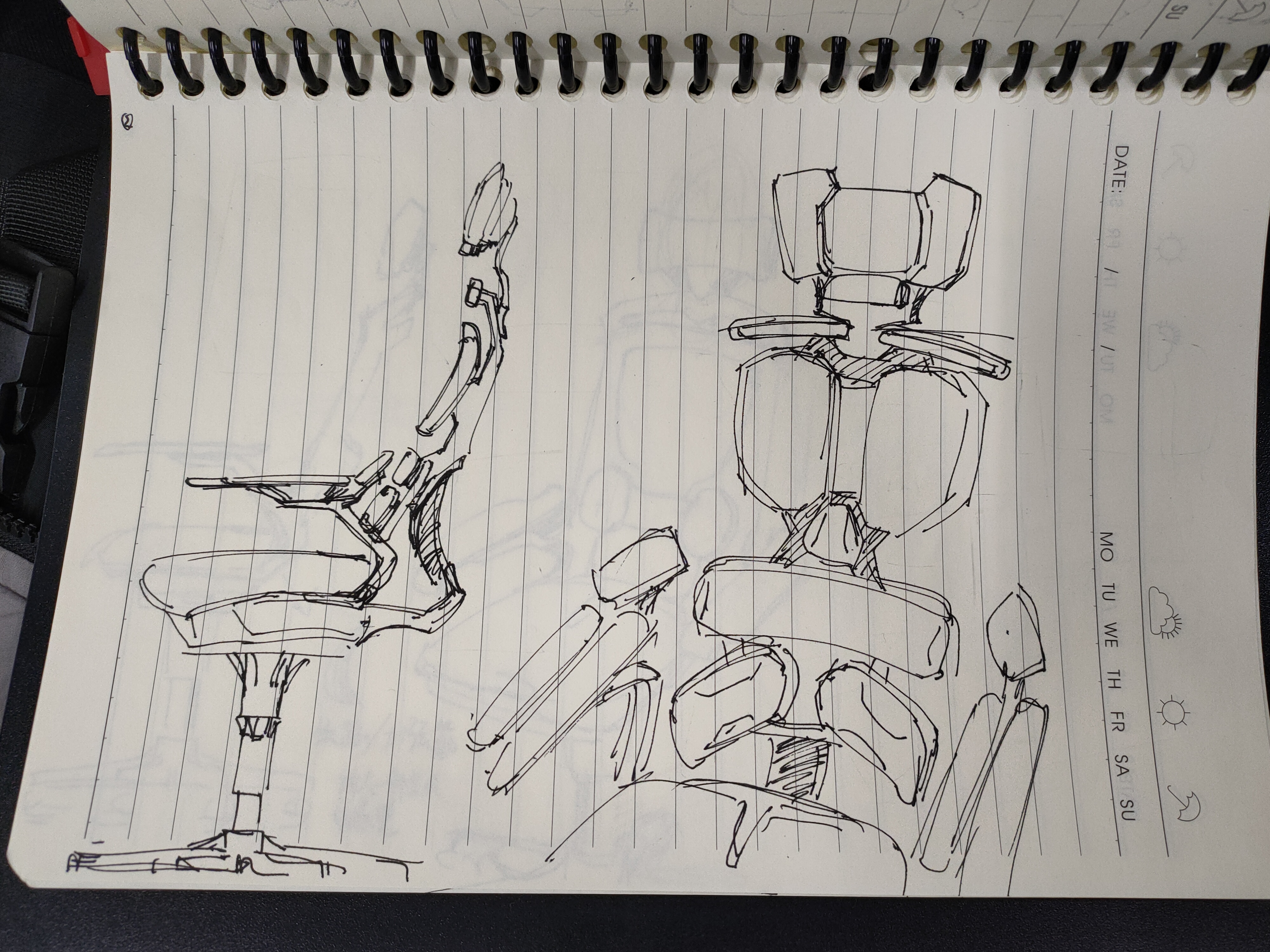 chair，Office chair，modelling，sketch，