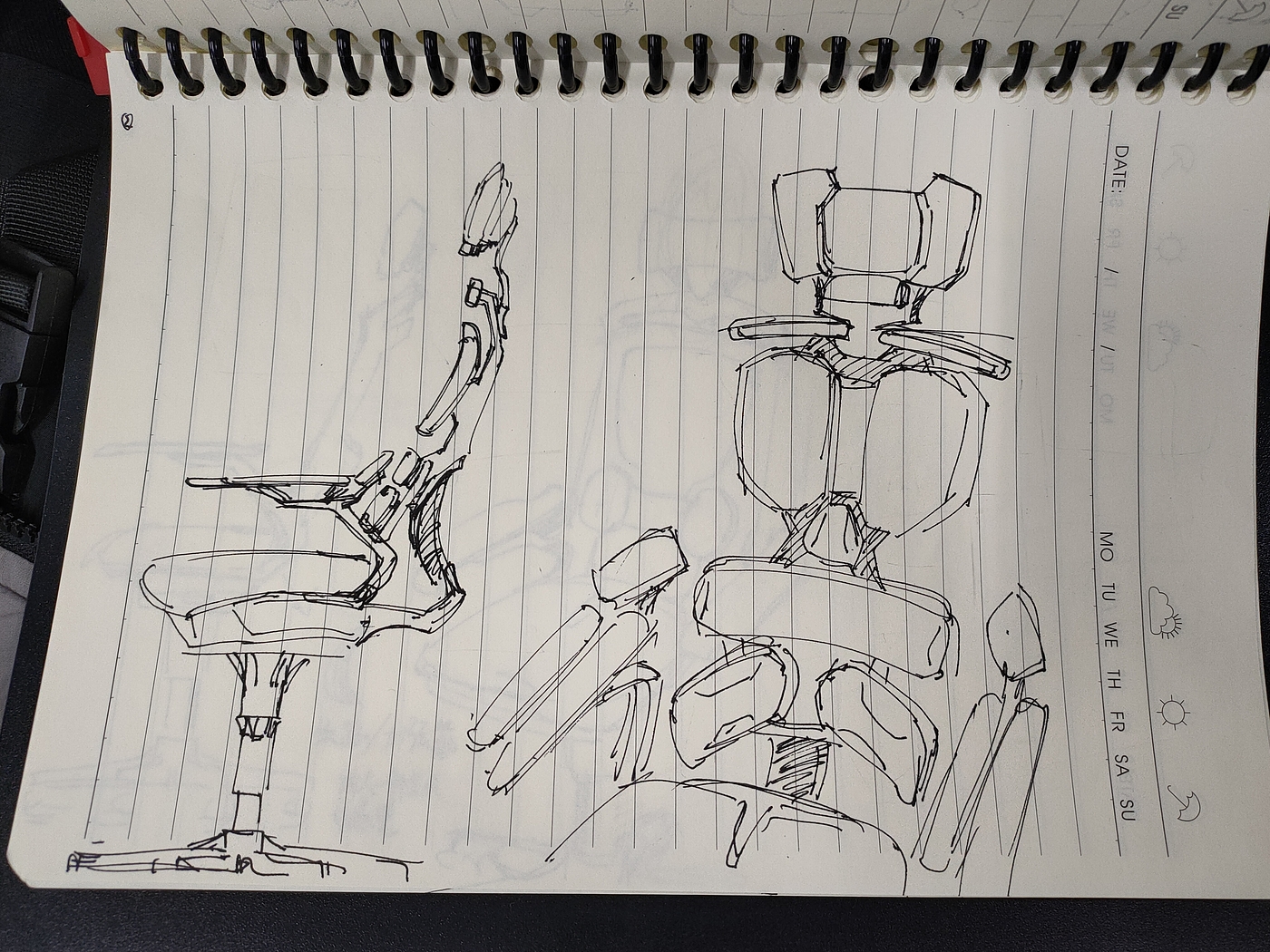 椅子，办公椅，造型，草图，
