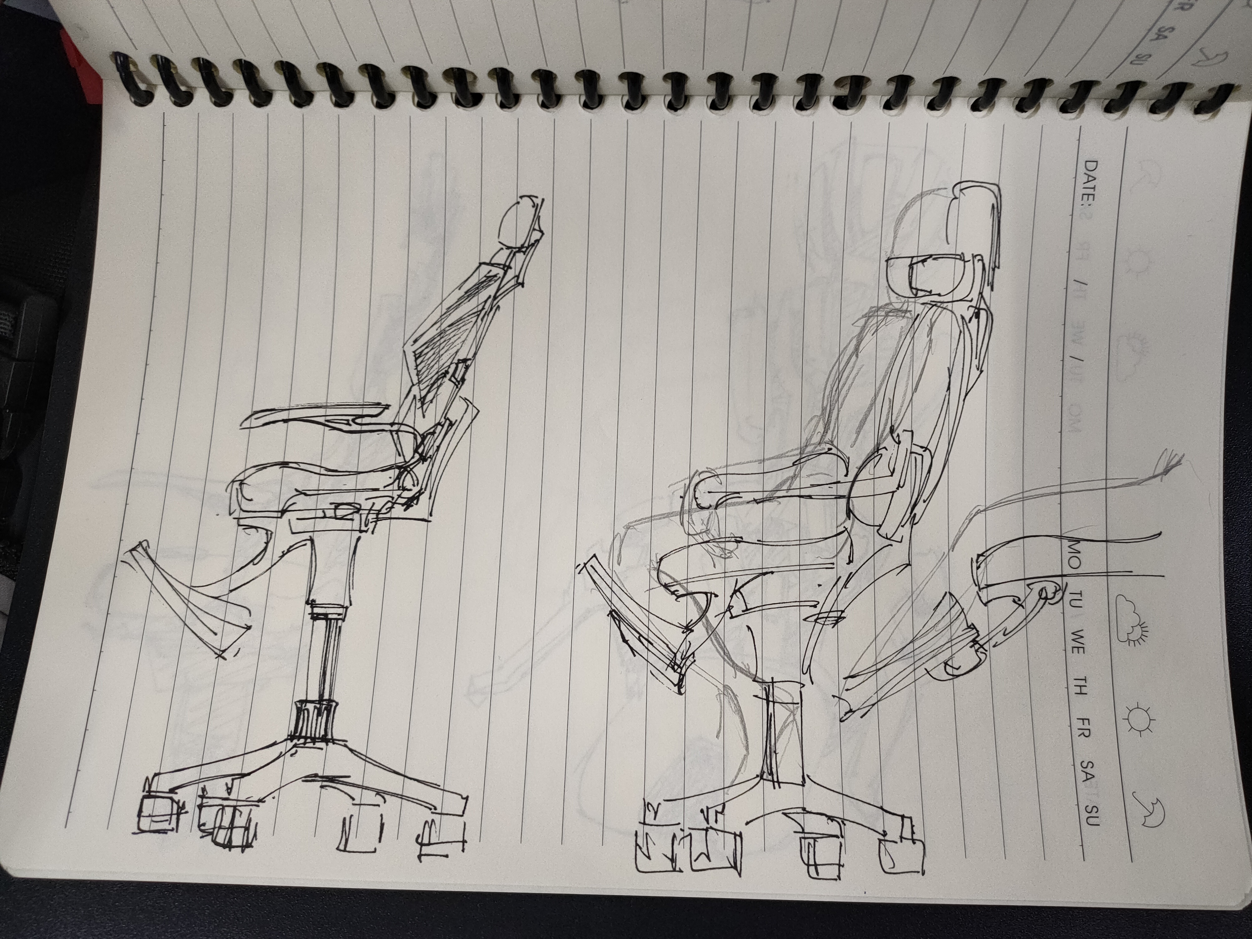 chair，Office chair，modelling，sketch，