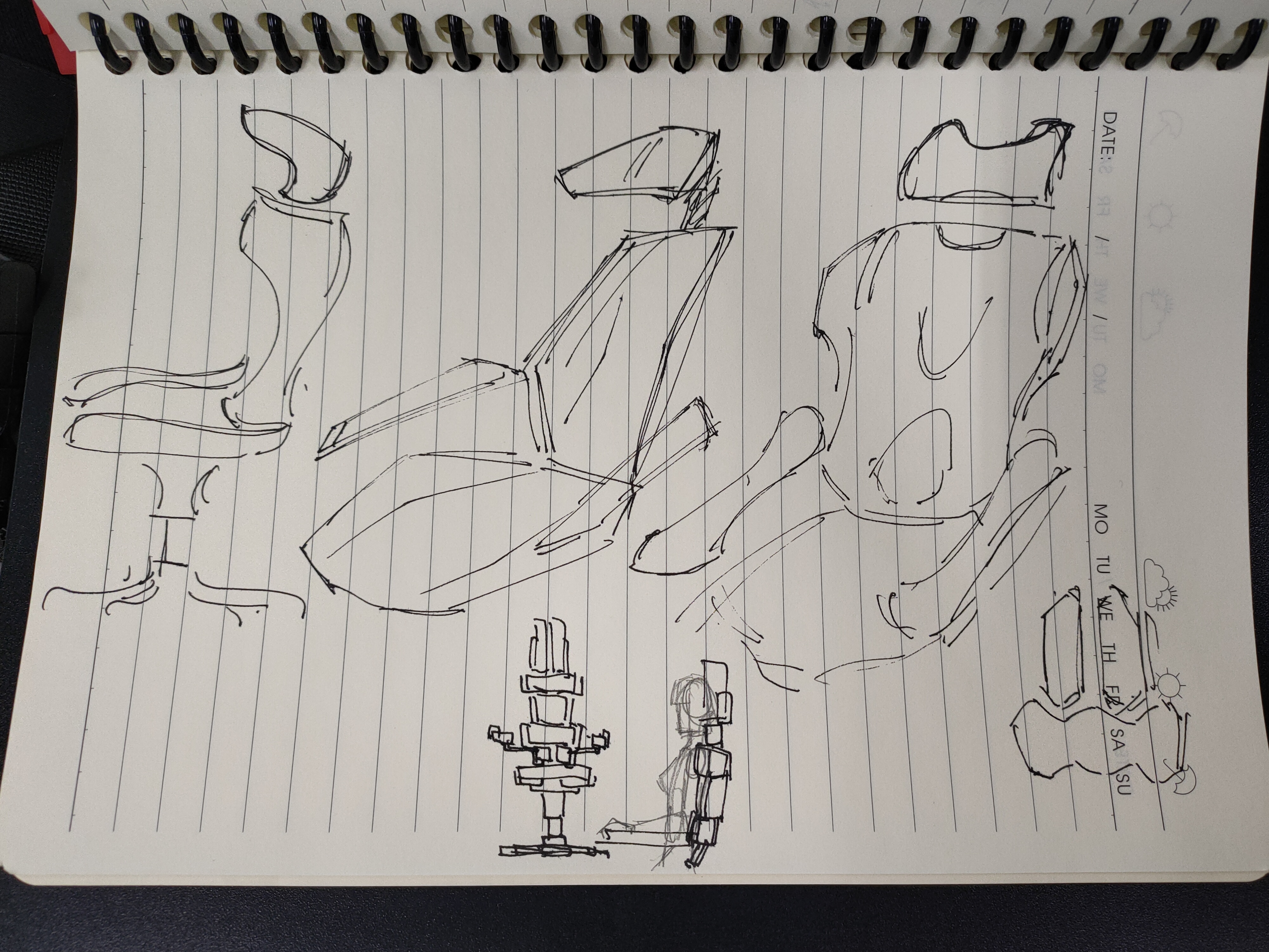 chair，Office chair，modelling，sketch，