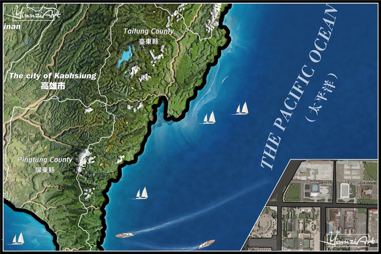 Illustration，Original painting，City illustration，Game original，Map，poster，