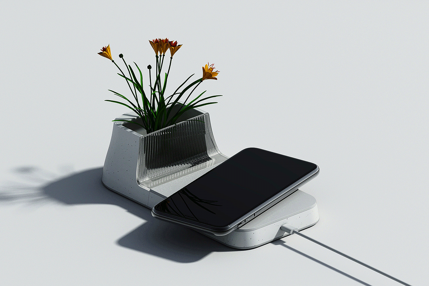 Worth-flower，desk，Flowerpot，Charger，