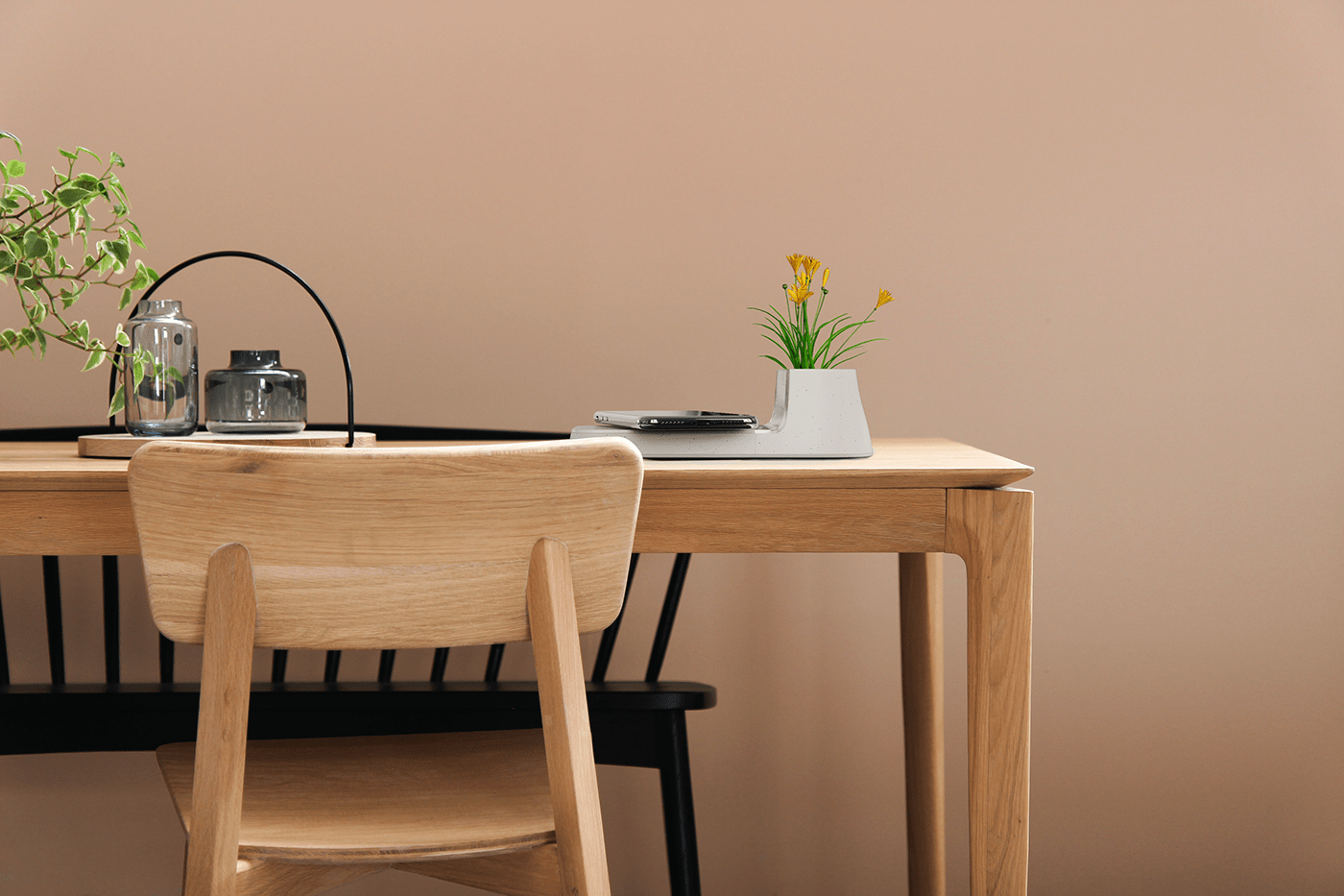 Worth-flower，desk，Flowerpot，Charger，