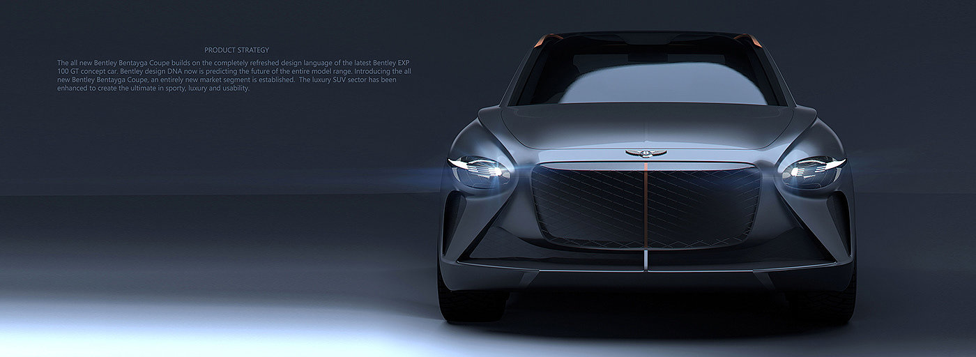 SUV sports car，SUV cutting，Bentayga Coupe，