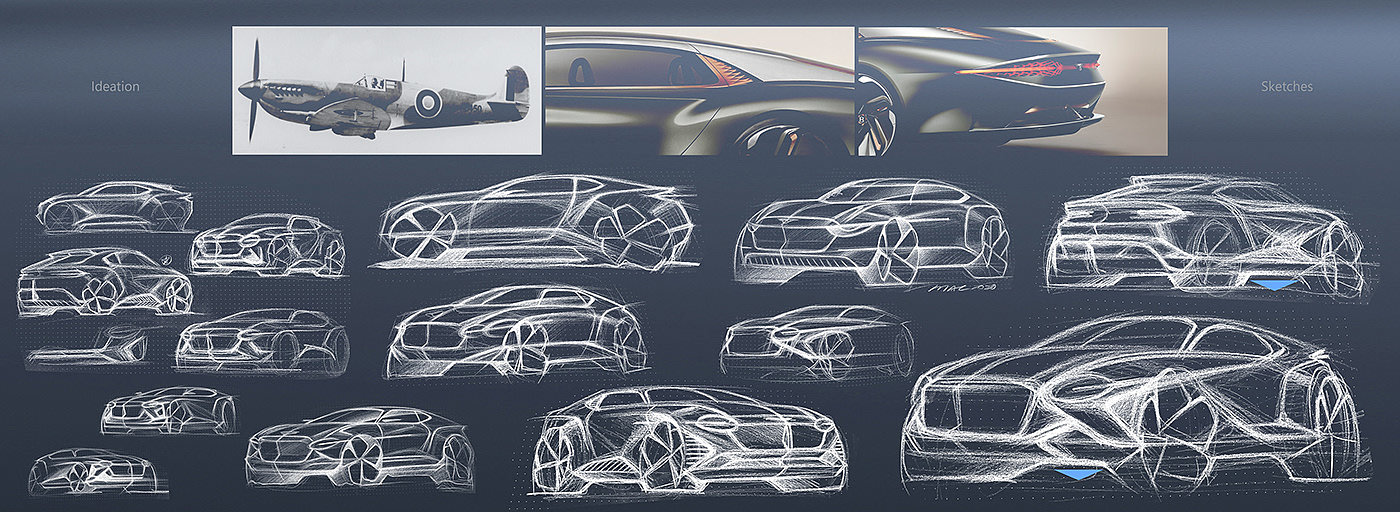 SUV sports car，SUV cutting，Bentayga Coupe，