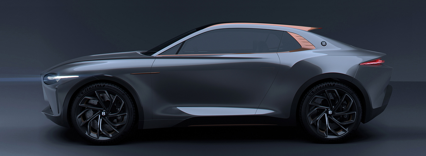 SUV sports car，SUV cutting，Bentayga Coupe，