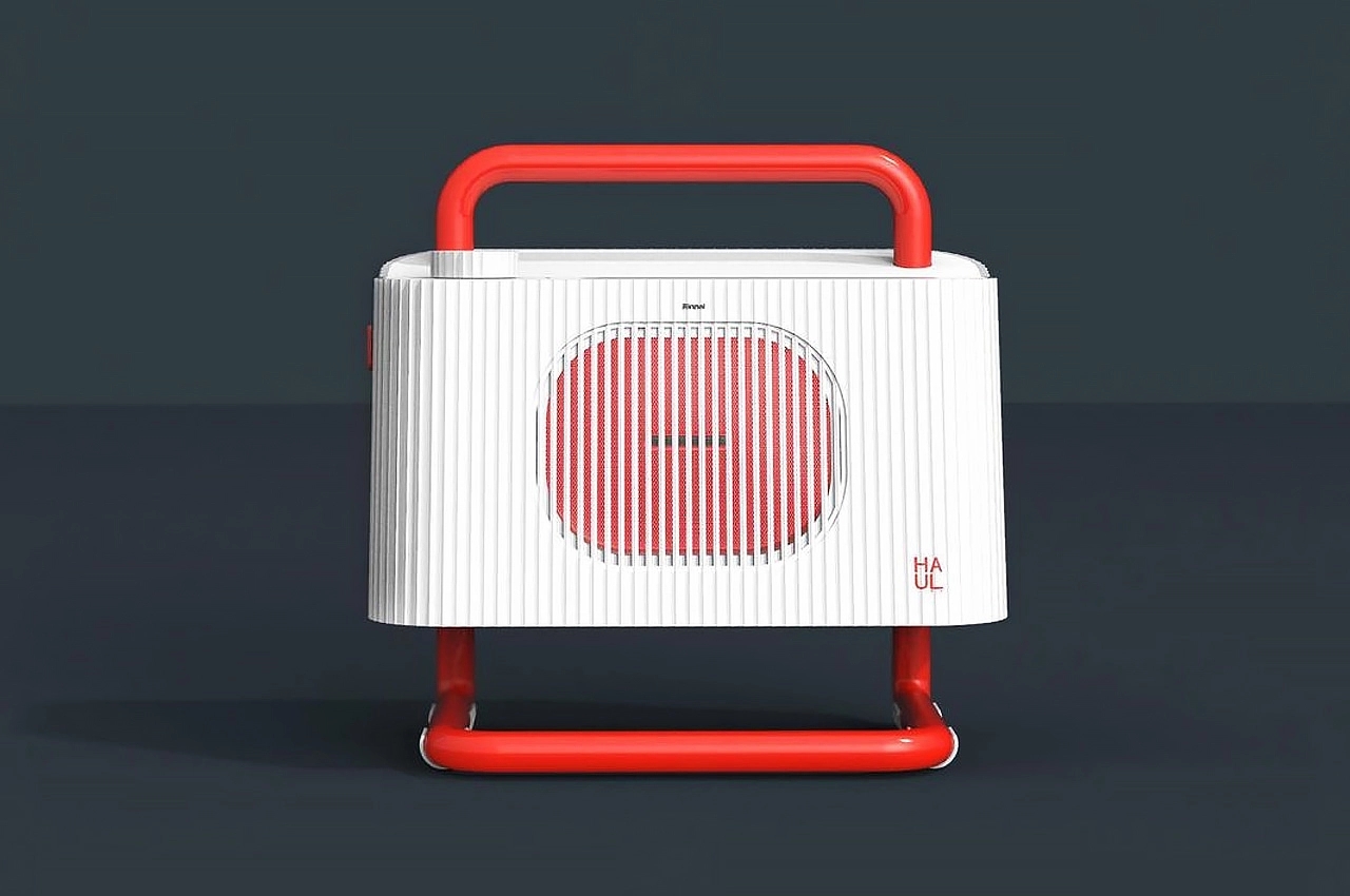 Gas furnace，wheelbarrow，Minimalism，