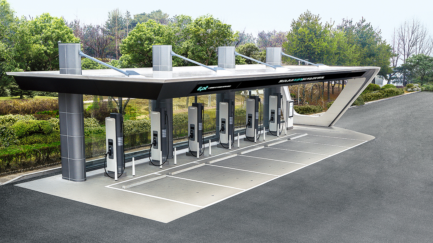 Electric vehicle charger，E-pit，Charging equipment，2021 red dot product design award，