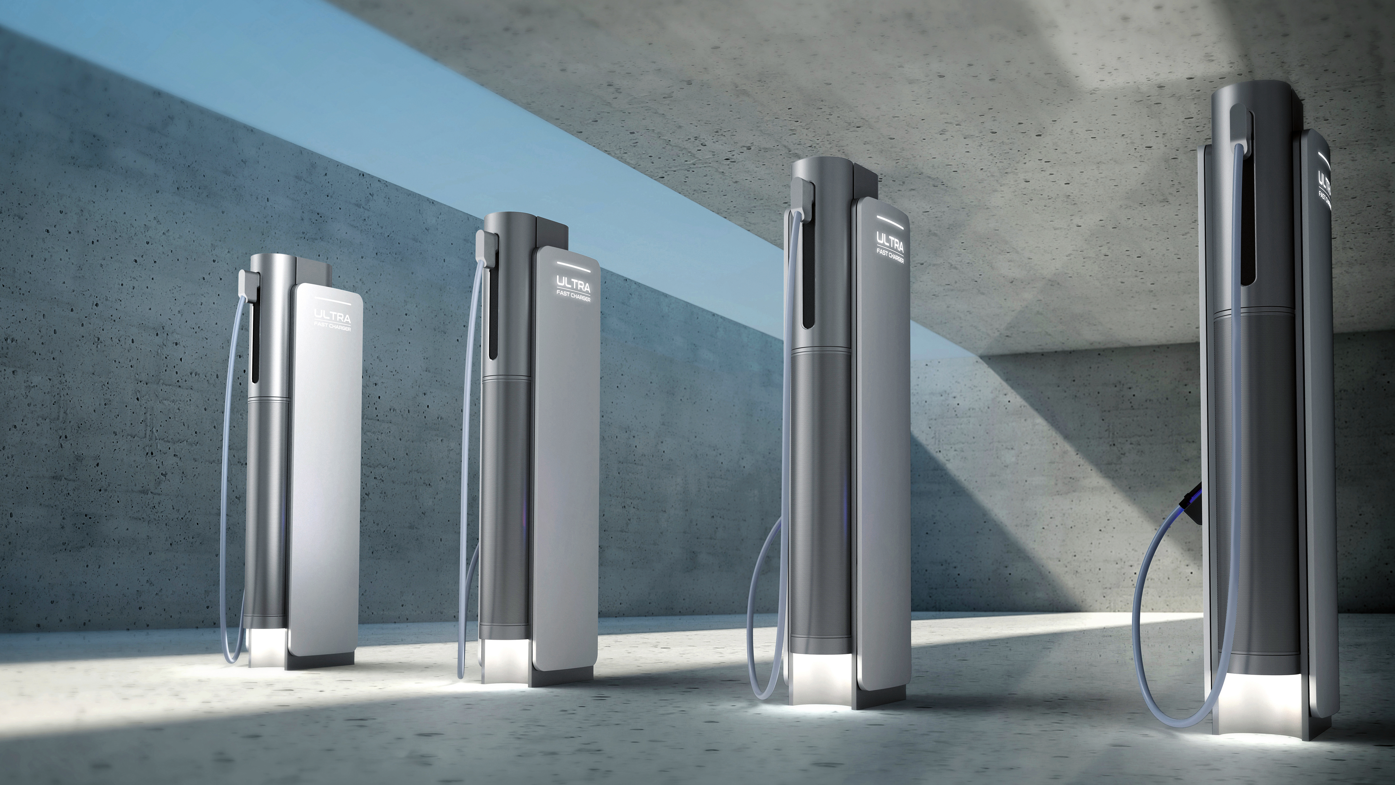 Electric vehicle charger，E-pit，Charging equipment，2021 red dot product design award，